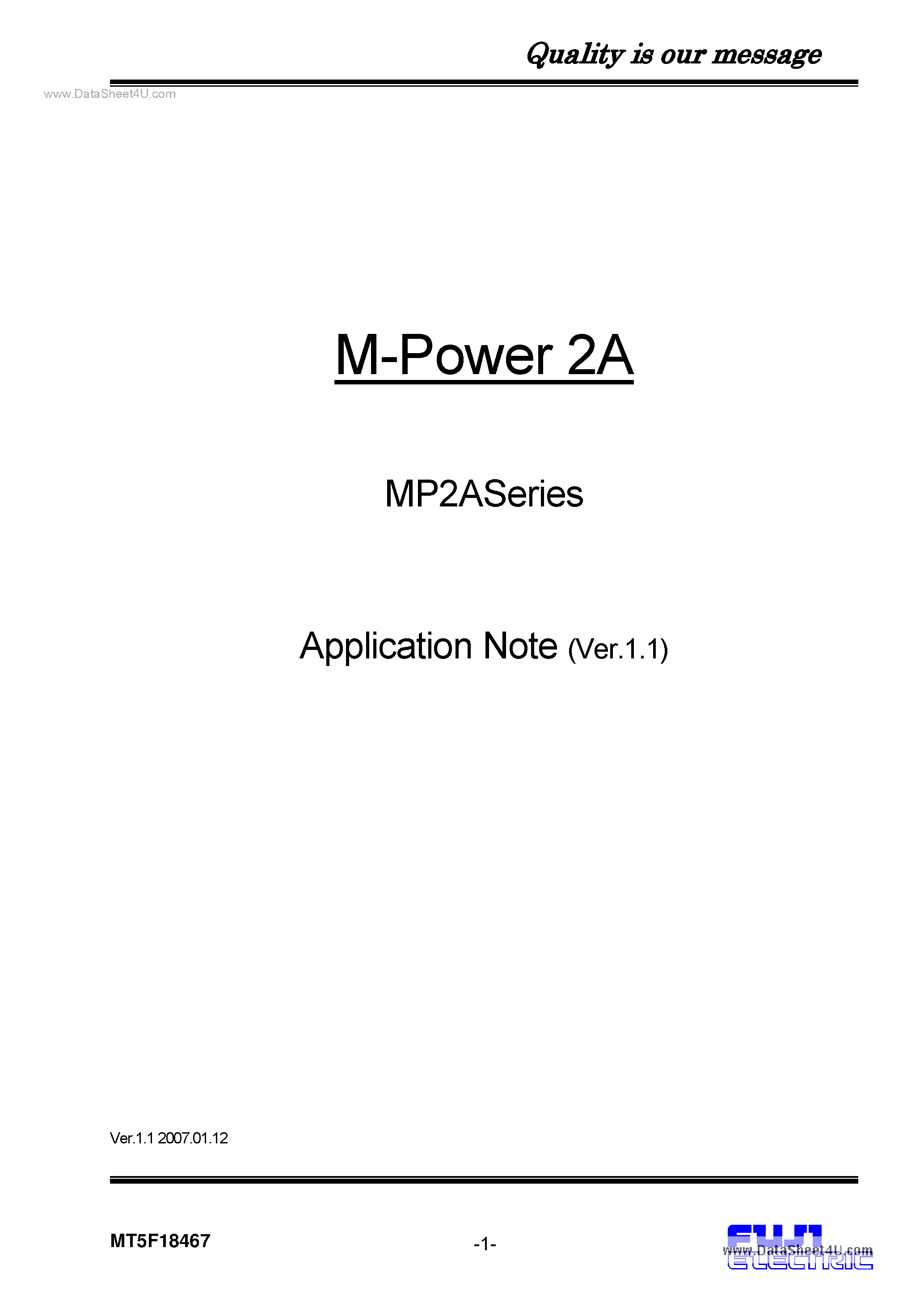 Datasheet MP2A2013 - M-Power 2A page 1