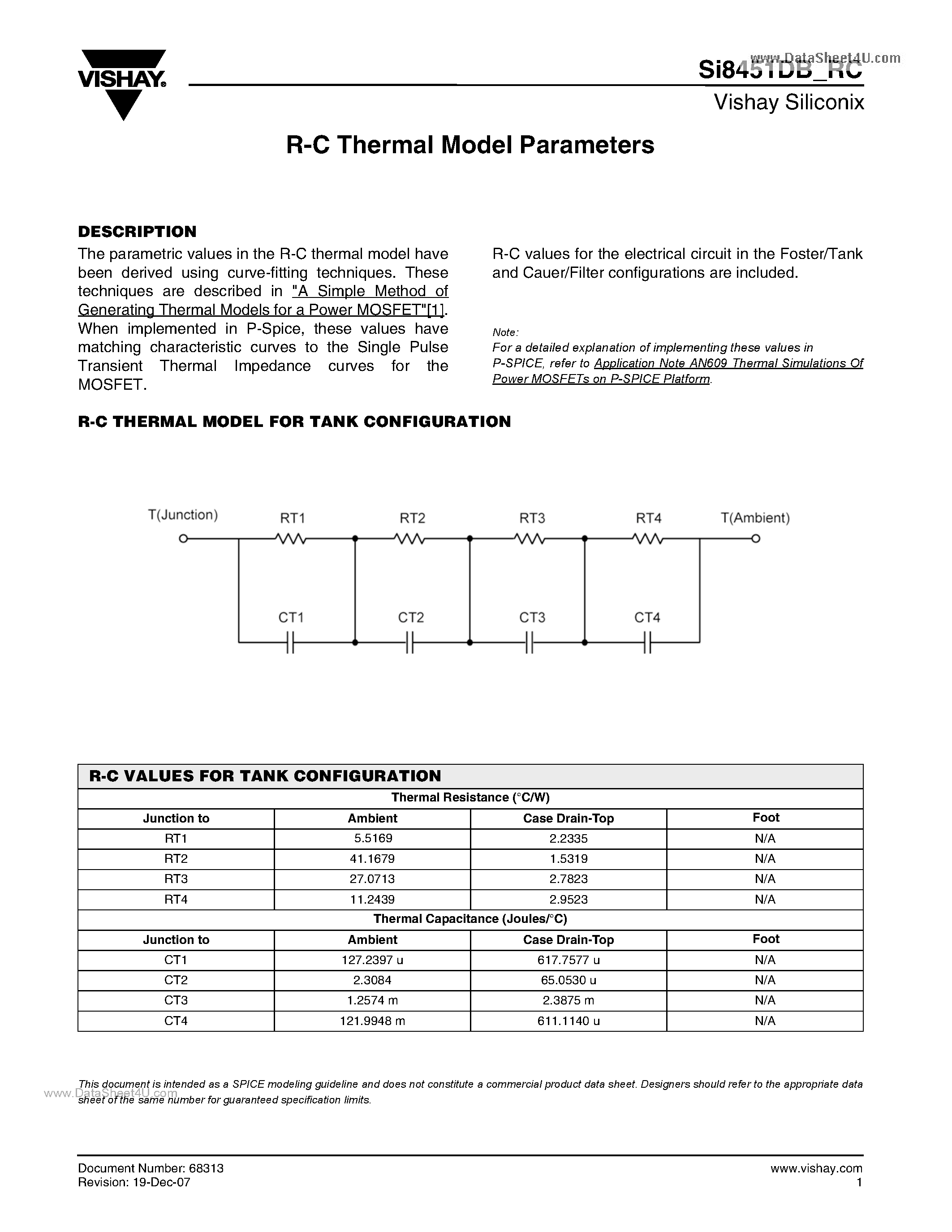 Даташит Si8451DB - P-Channel 20-V (D-S) MOSFET страница 1