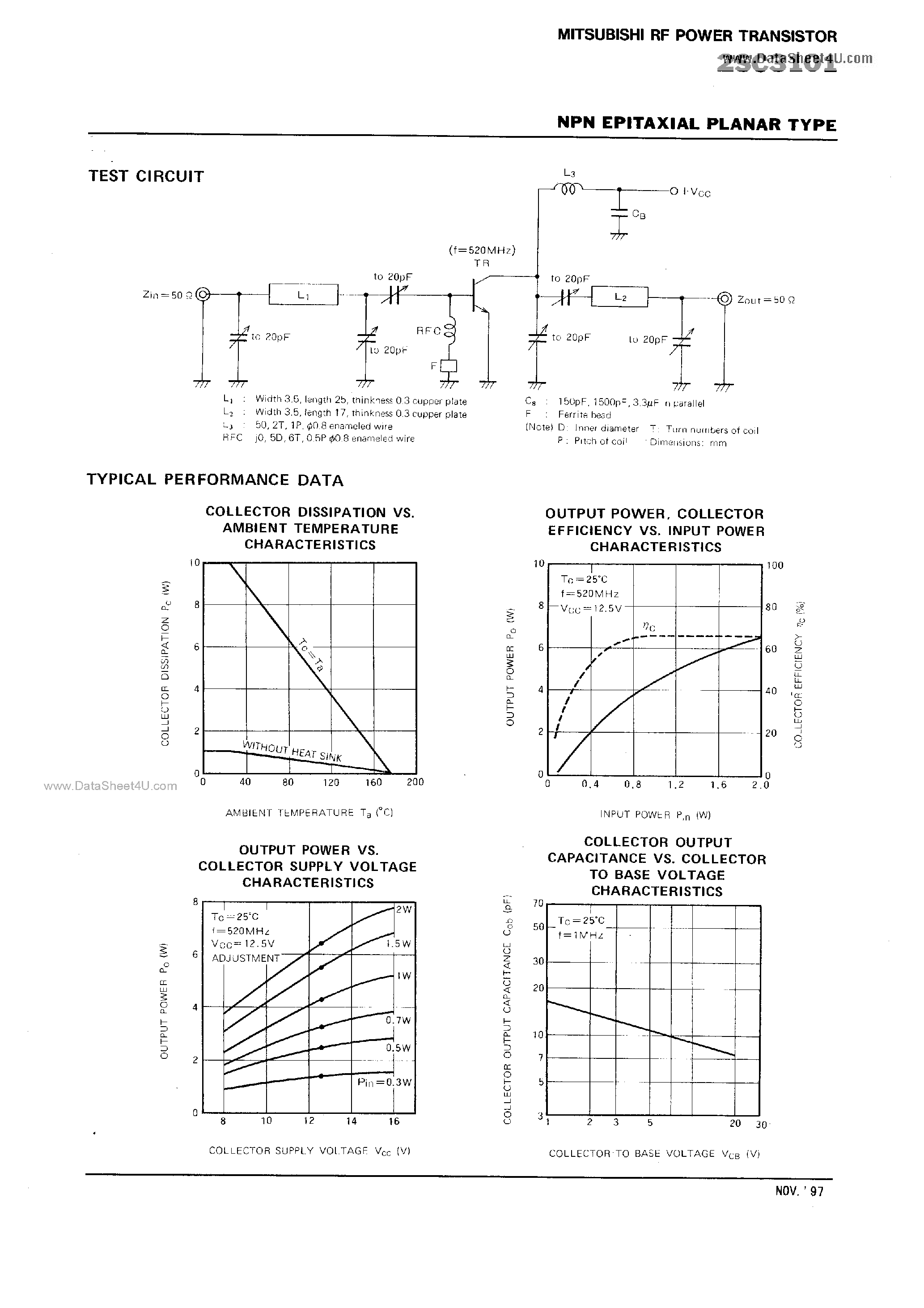 Даташит C3101 - Search -----> 2SC3101 страница 2