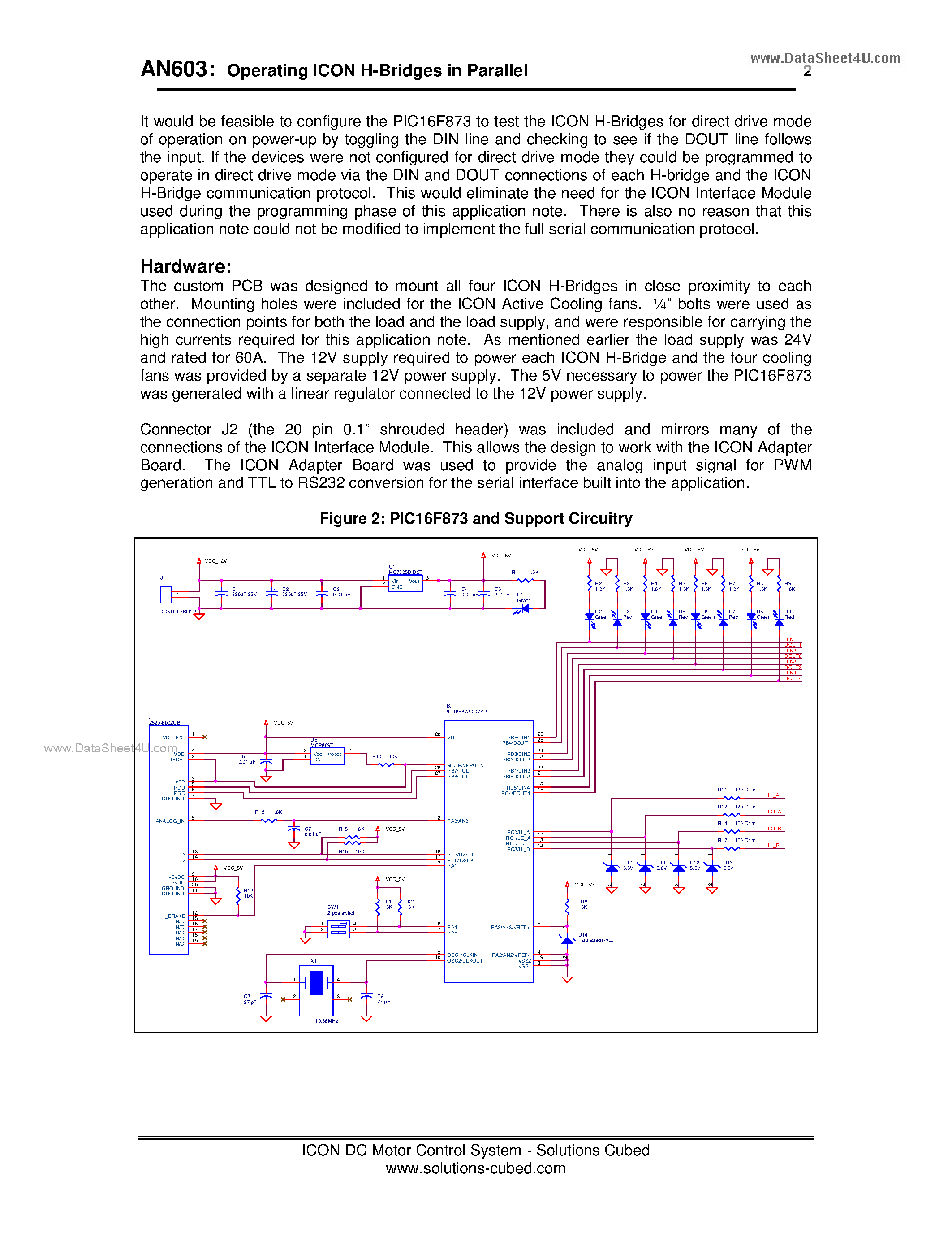 Даташит AN603 - Operating ICON H-Bridges in Parallel страница 2