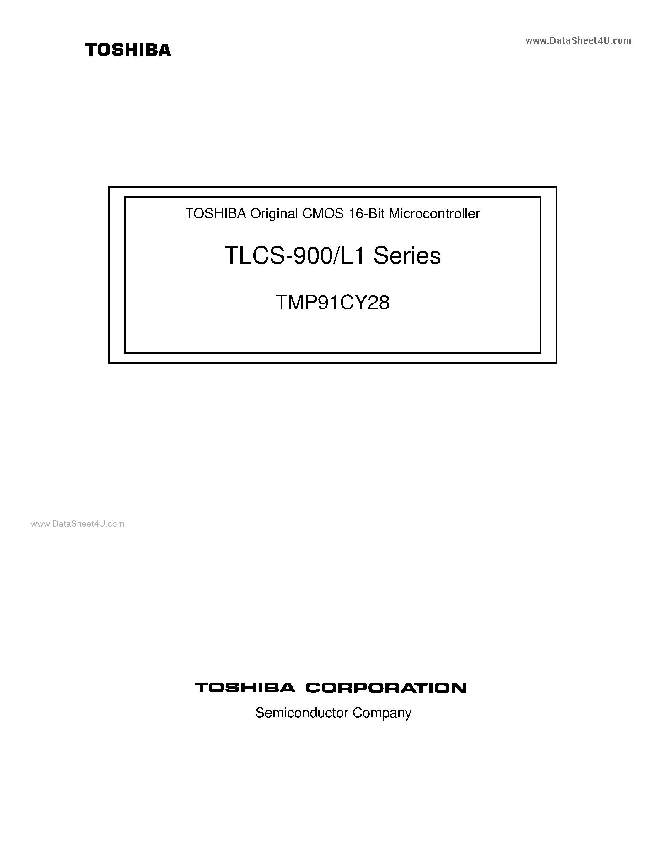 Даташит TMP91CY28 - Original CMOS 16-Bit Microcontroller страница 1