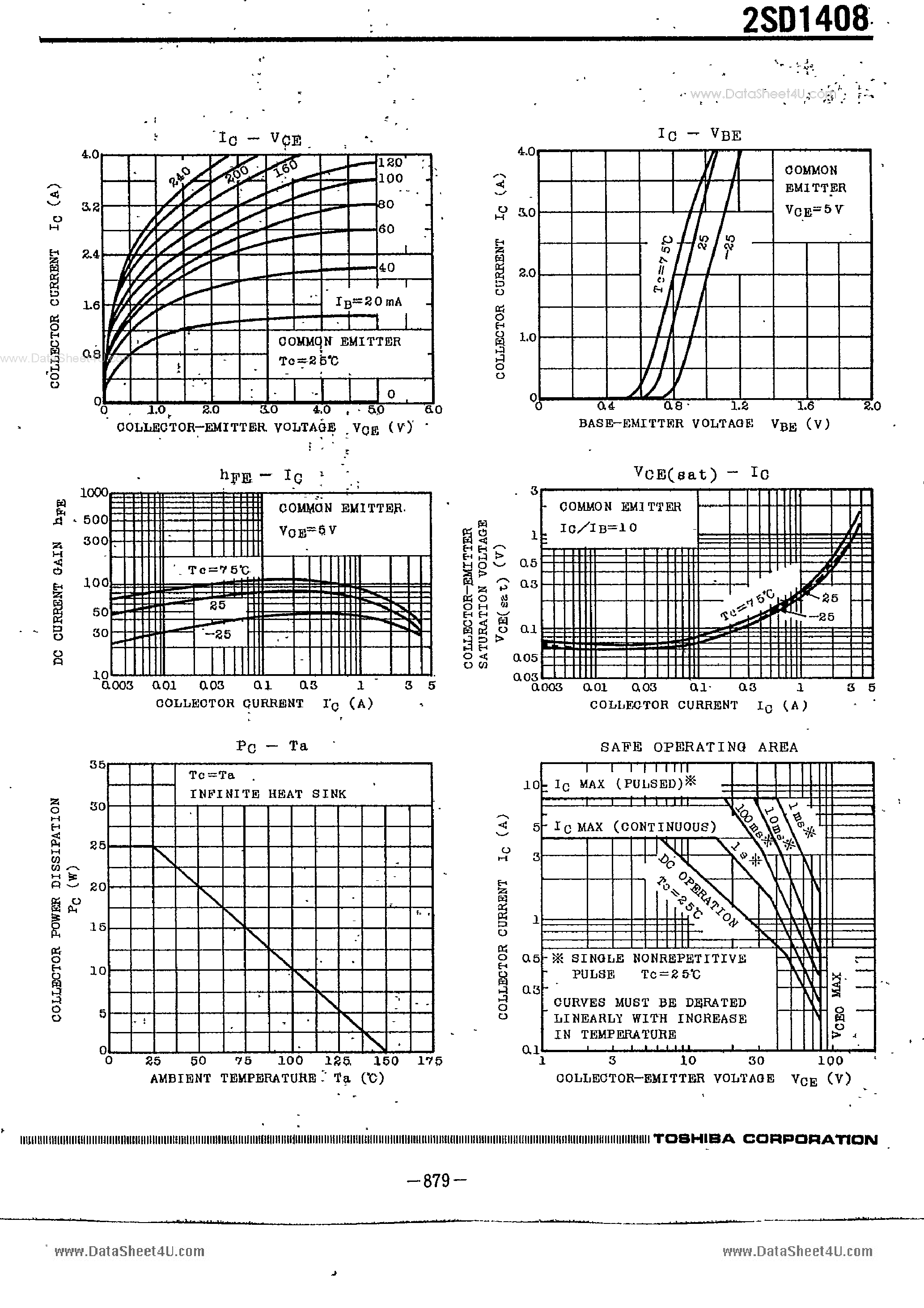 Datasheet D1408 - Search -----> 2SD1408 page 2