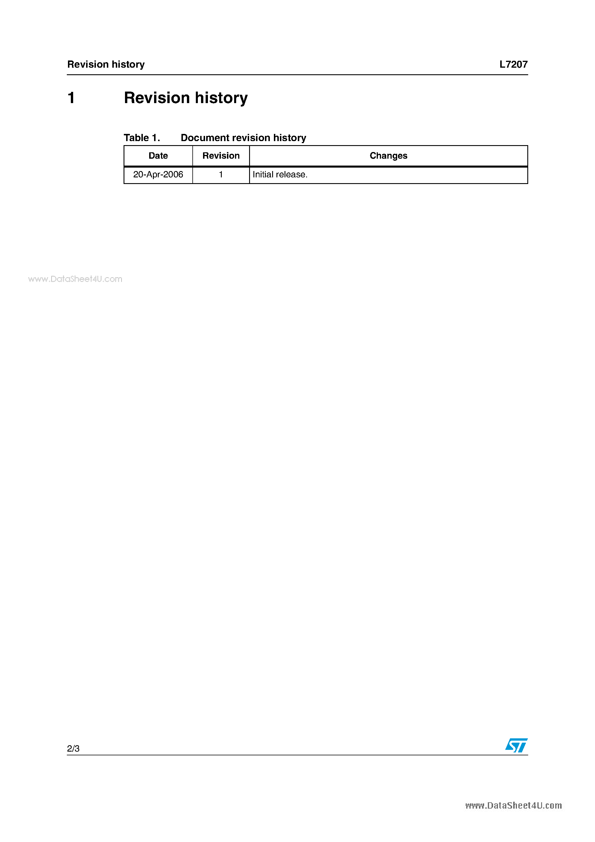 Даташит L7207 - Dual mode disk drive spindle and VCM motor driver страница 2