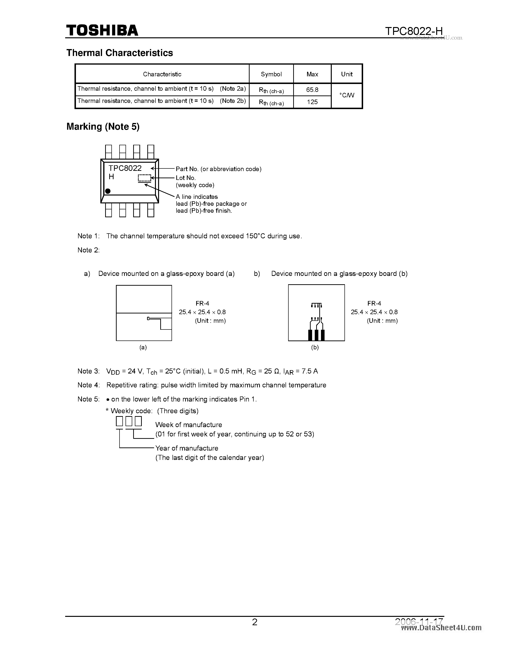 Даташит TPC8022-H - High-Efficiency DC/DC Converter Applications страница 2