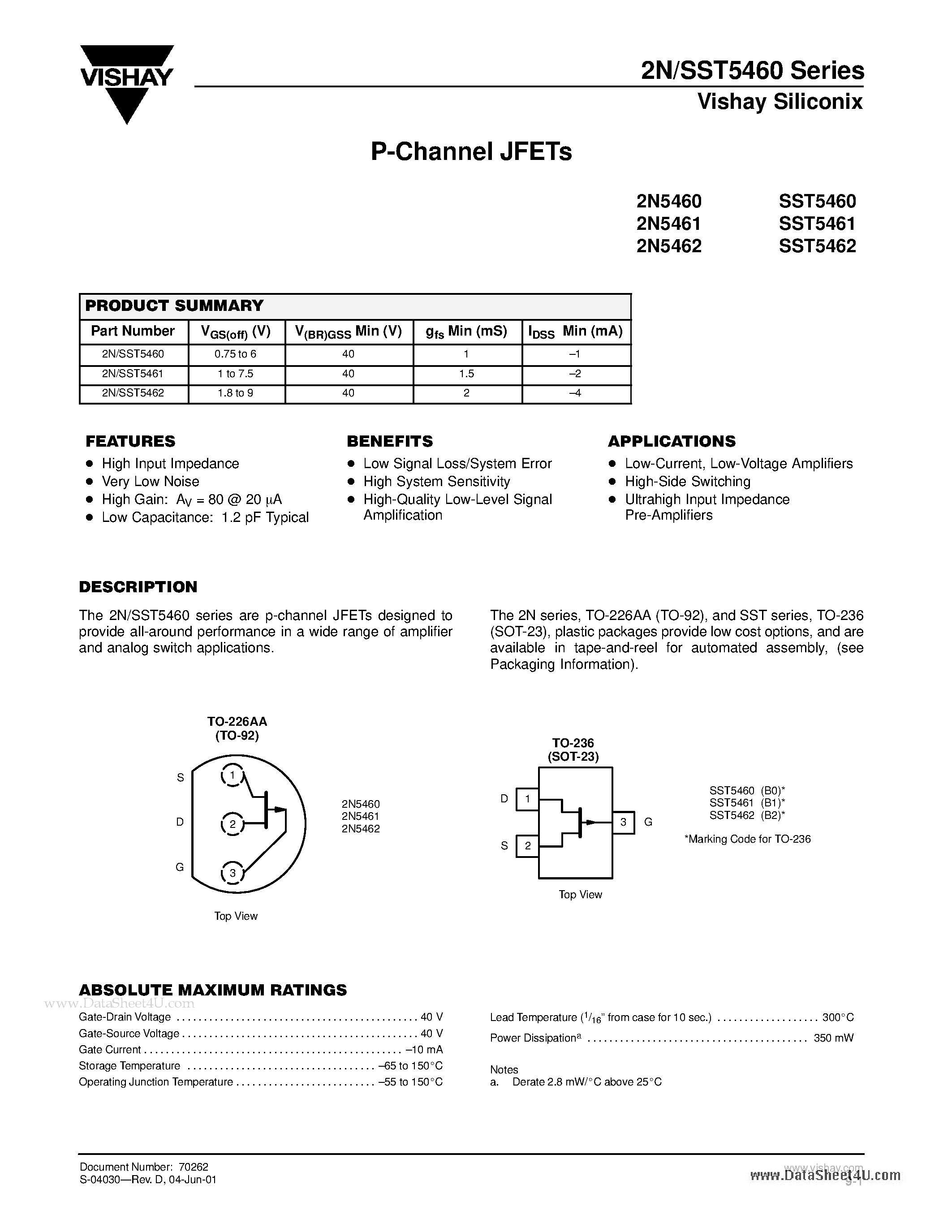 Datasheet pdf. 2n5460 транзистор характеристики. Sst5461 JFET. Диод 5460. 5461 Datasheet.