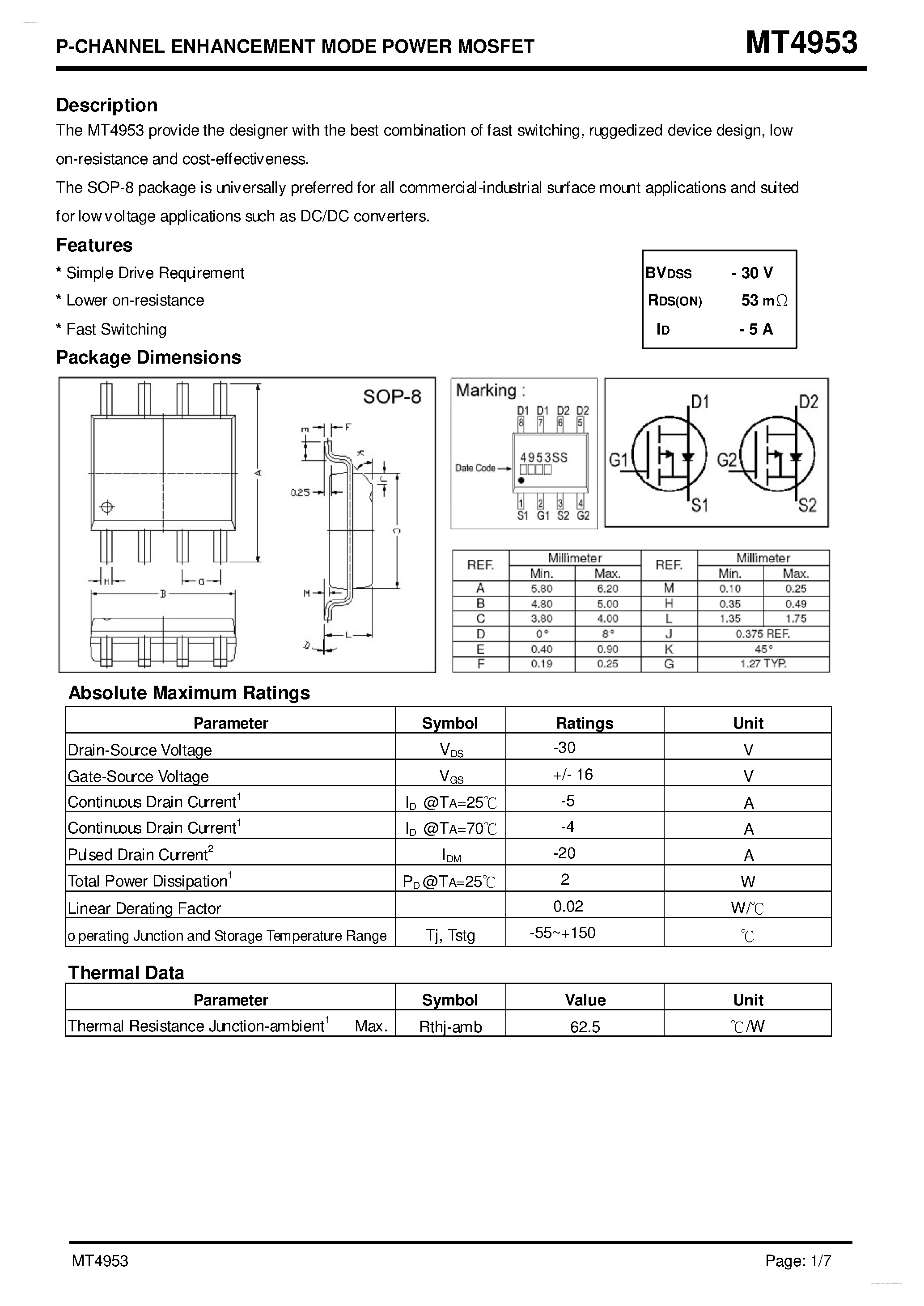 Apm4953 схема включения