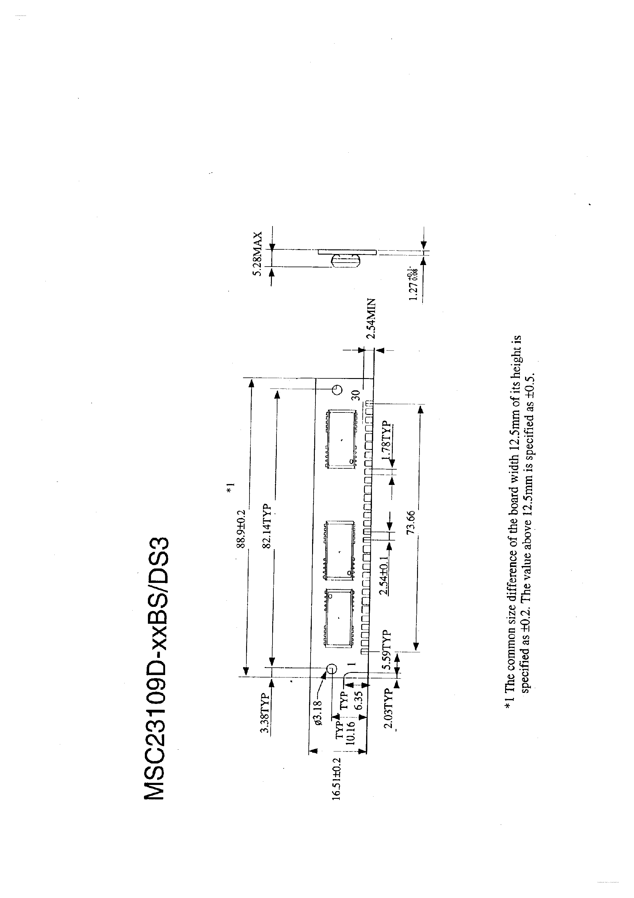 Даташит MSC23109D - 9 Bit DYNAMIC RAM MODULE страница 2