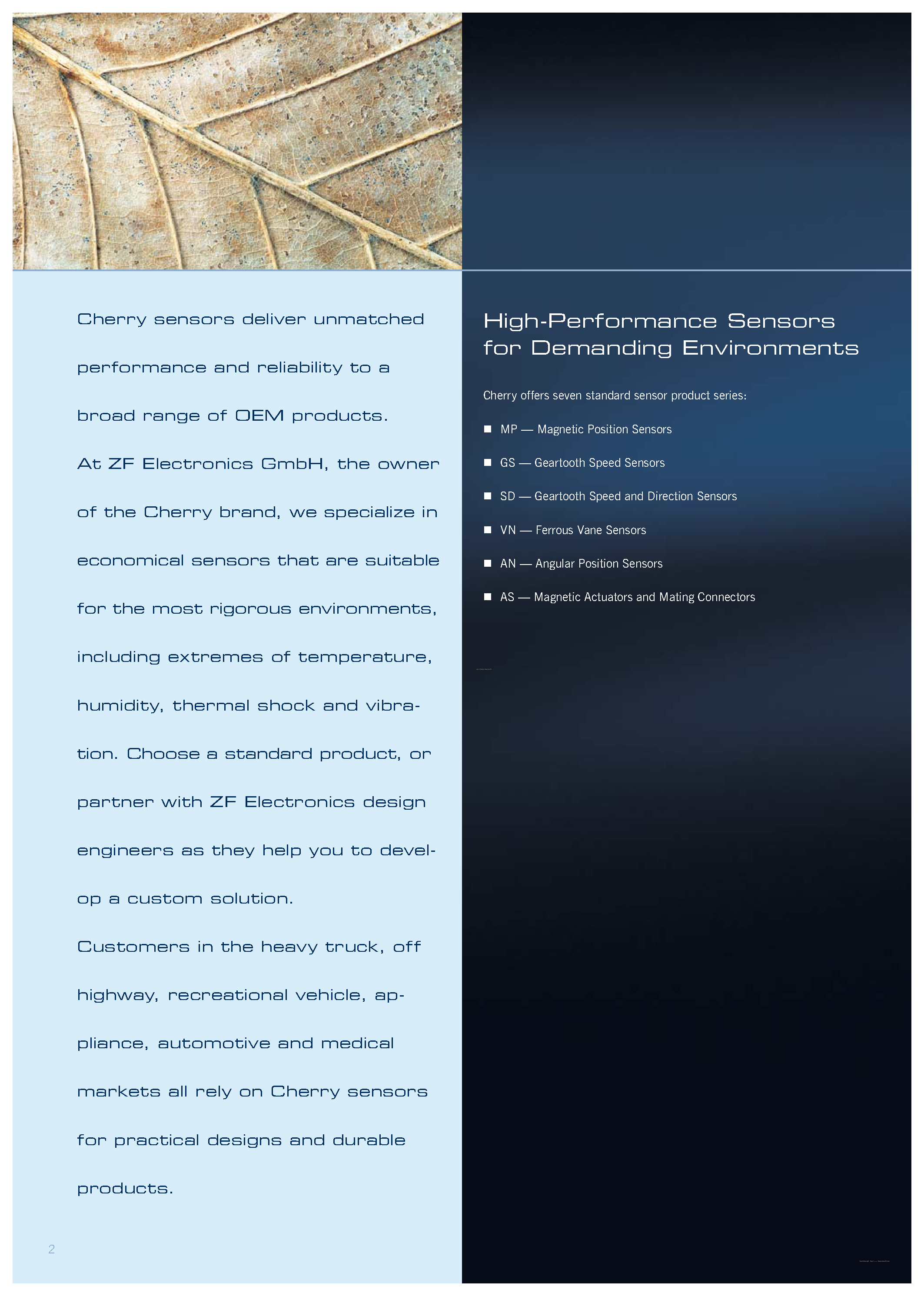 Datasheet SD1012 - MAGNETIC SENSOR page 2