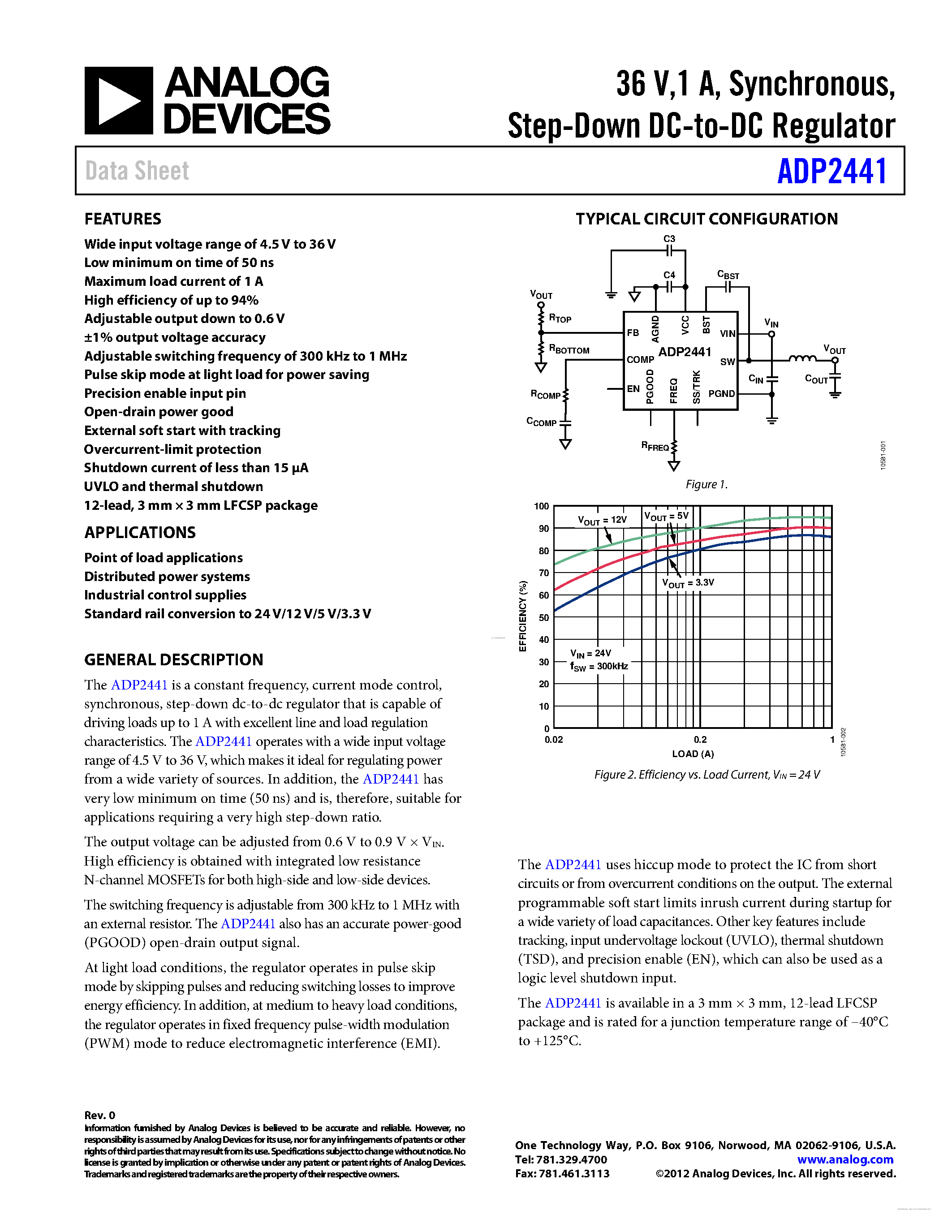 Datasheet ADP2441 - page 1