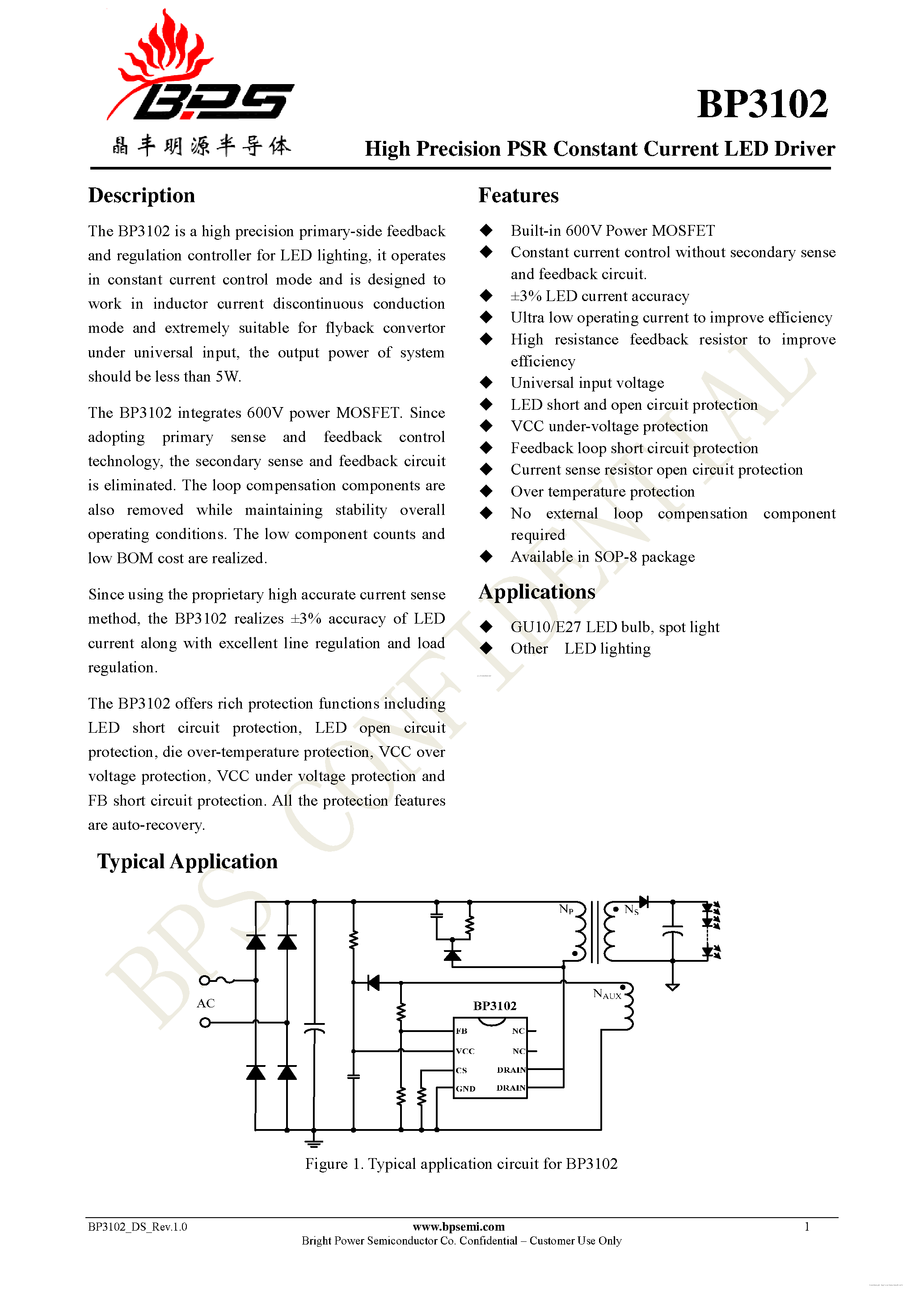 Bp3102 схема включения