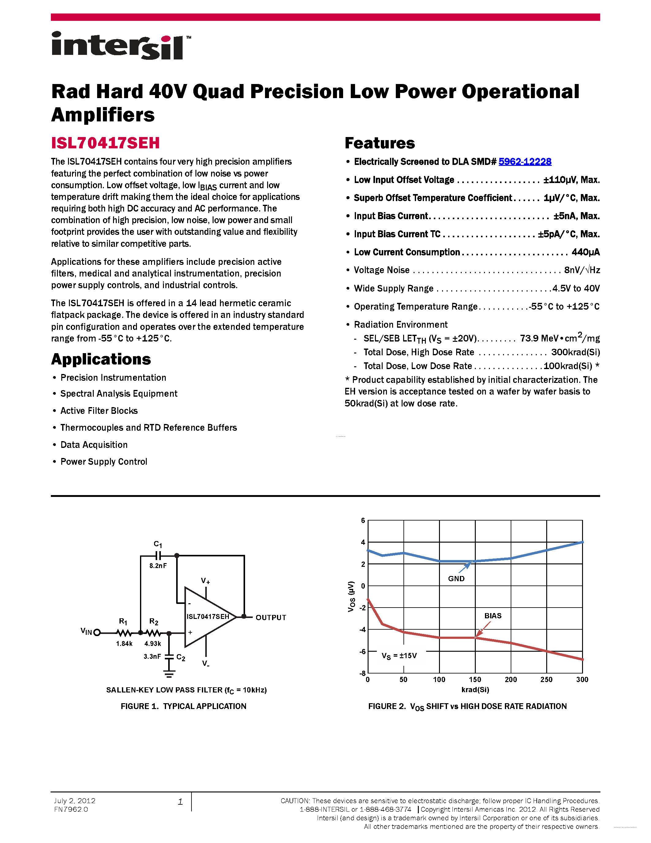 Datasheet ISL70417SEH - page 1