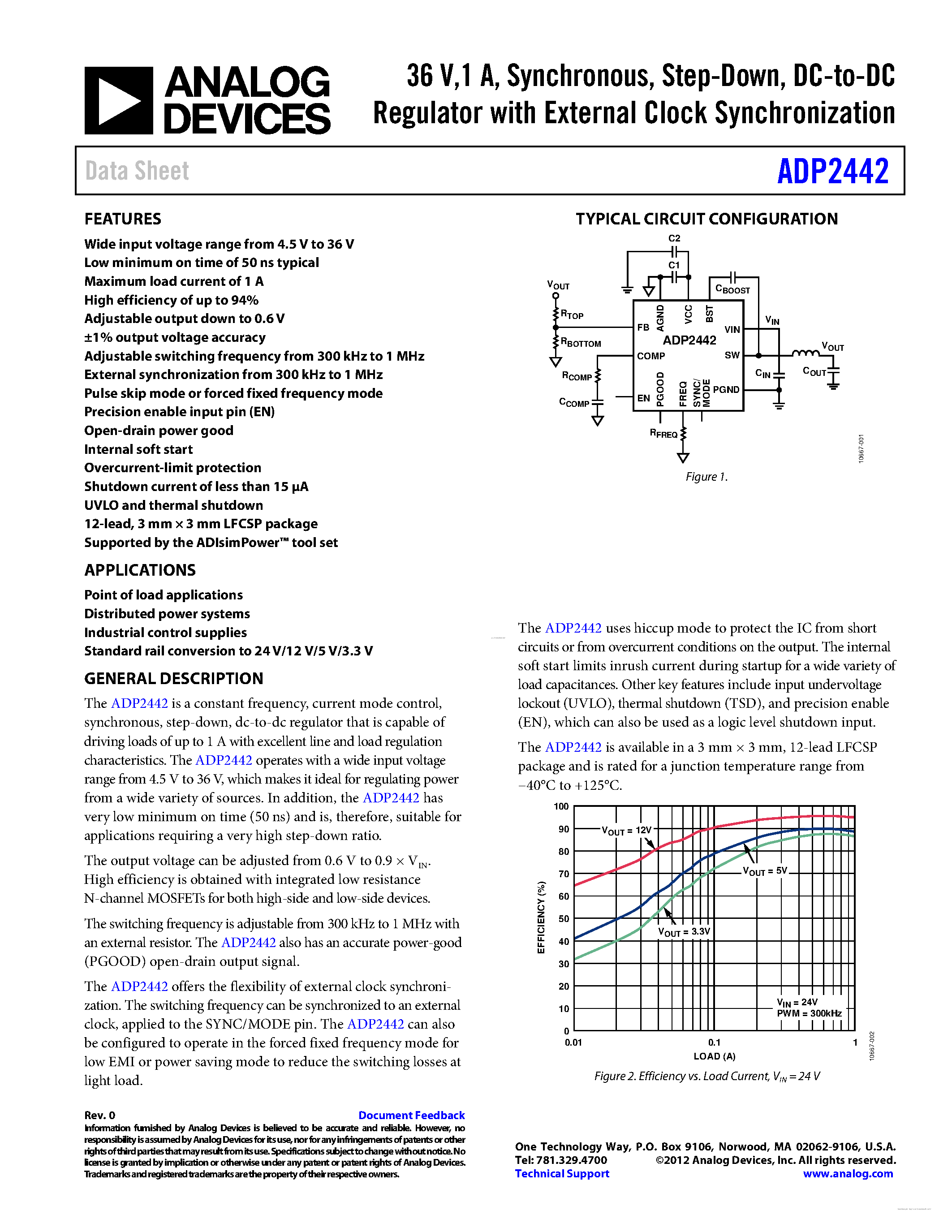 Datasheet ADP2442 - page 1