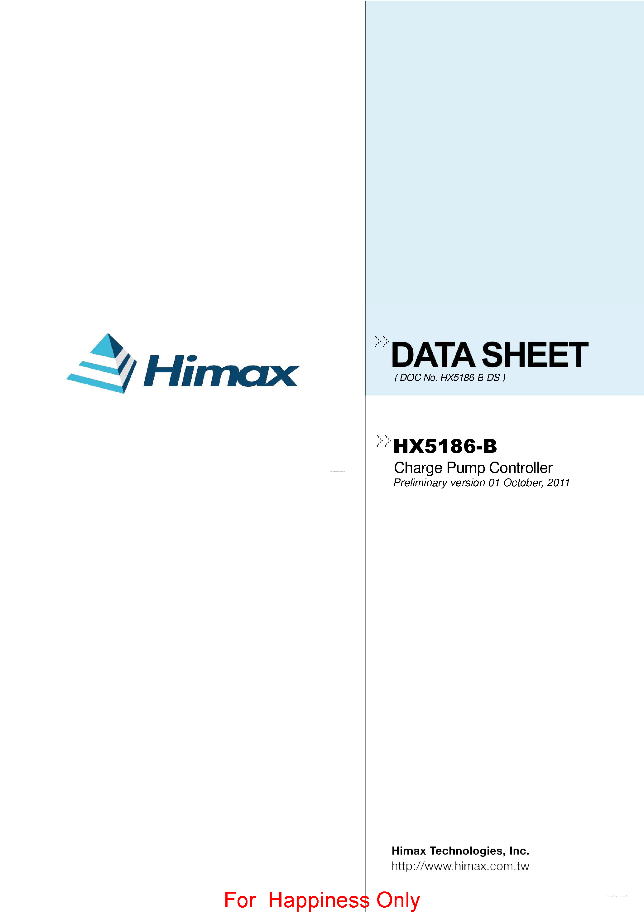 Datasheet HX5186-B - page 1