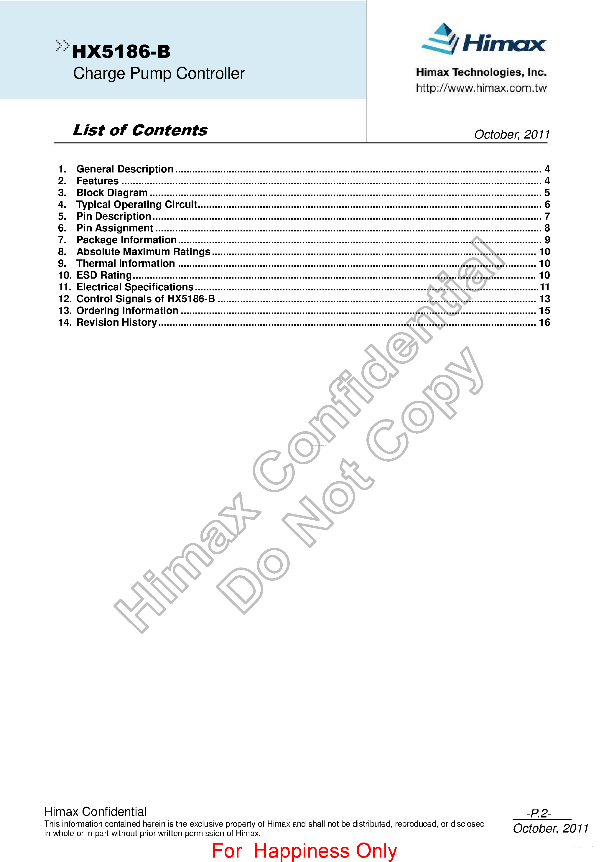 Datasheet HX5186-B - page 2