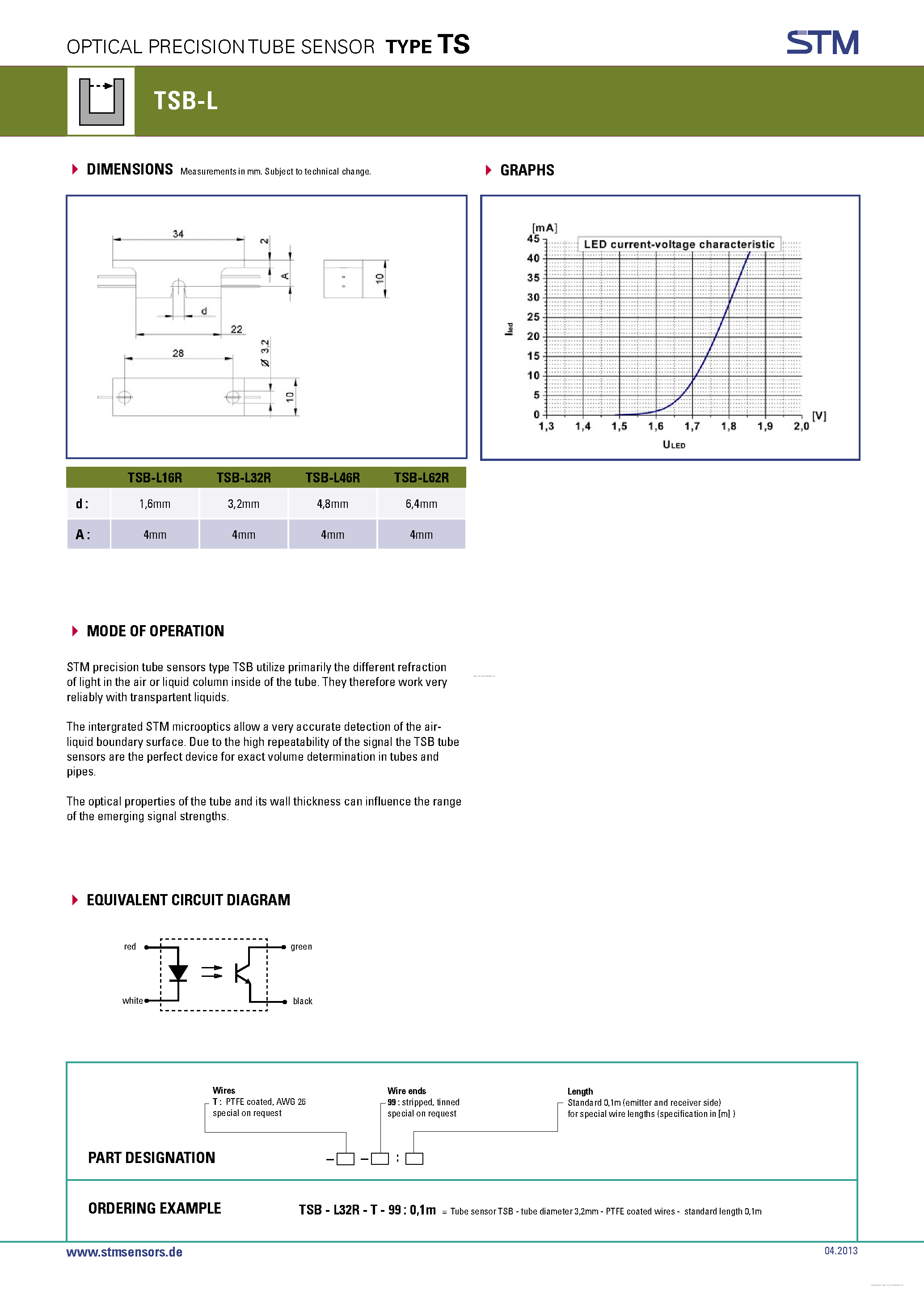 Datasheet TSB-L - page 2