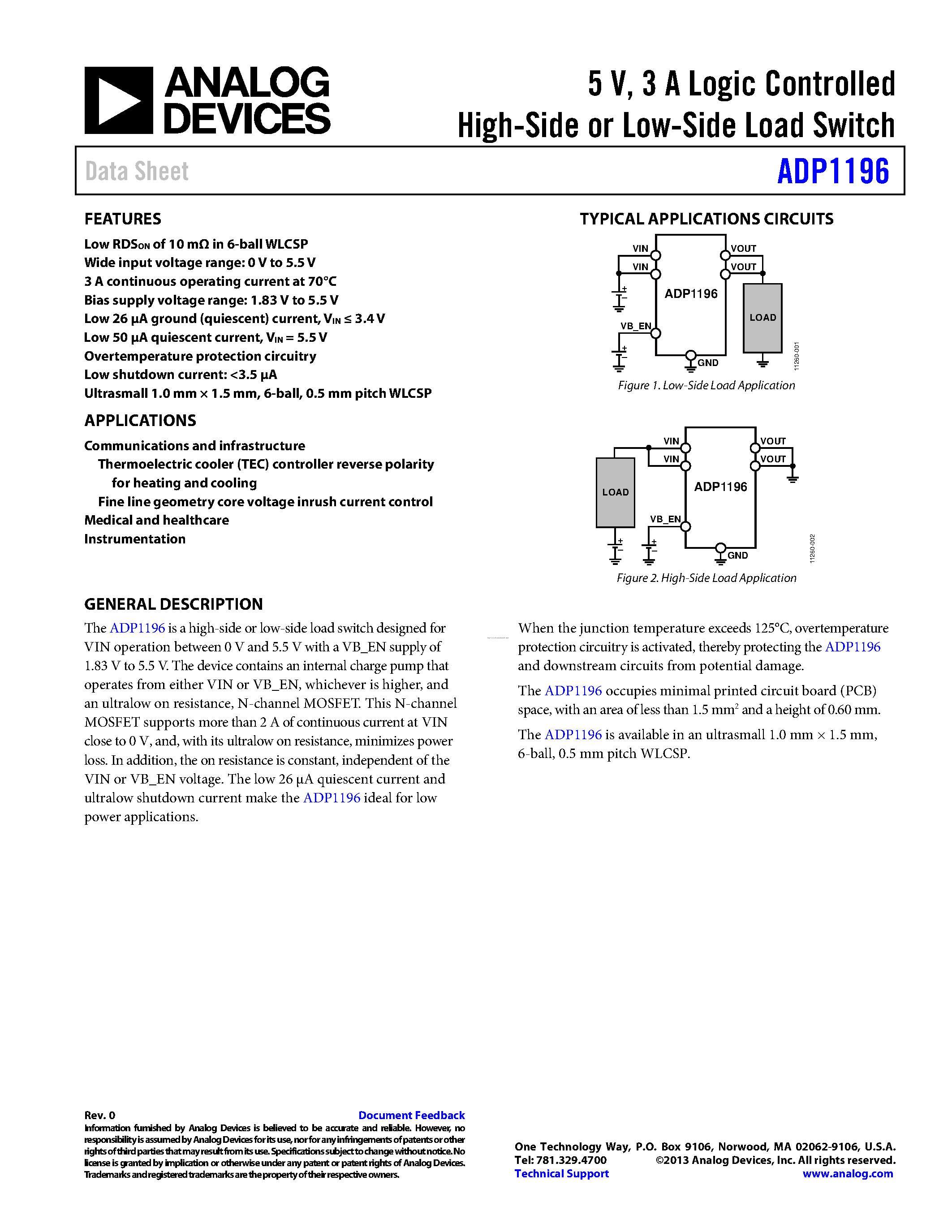 Datasheet ADP1196 - page 1