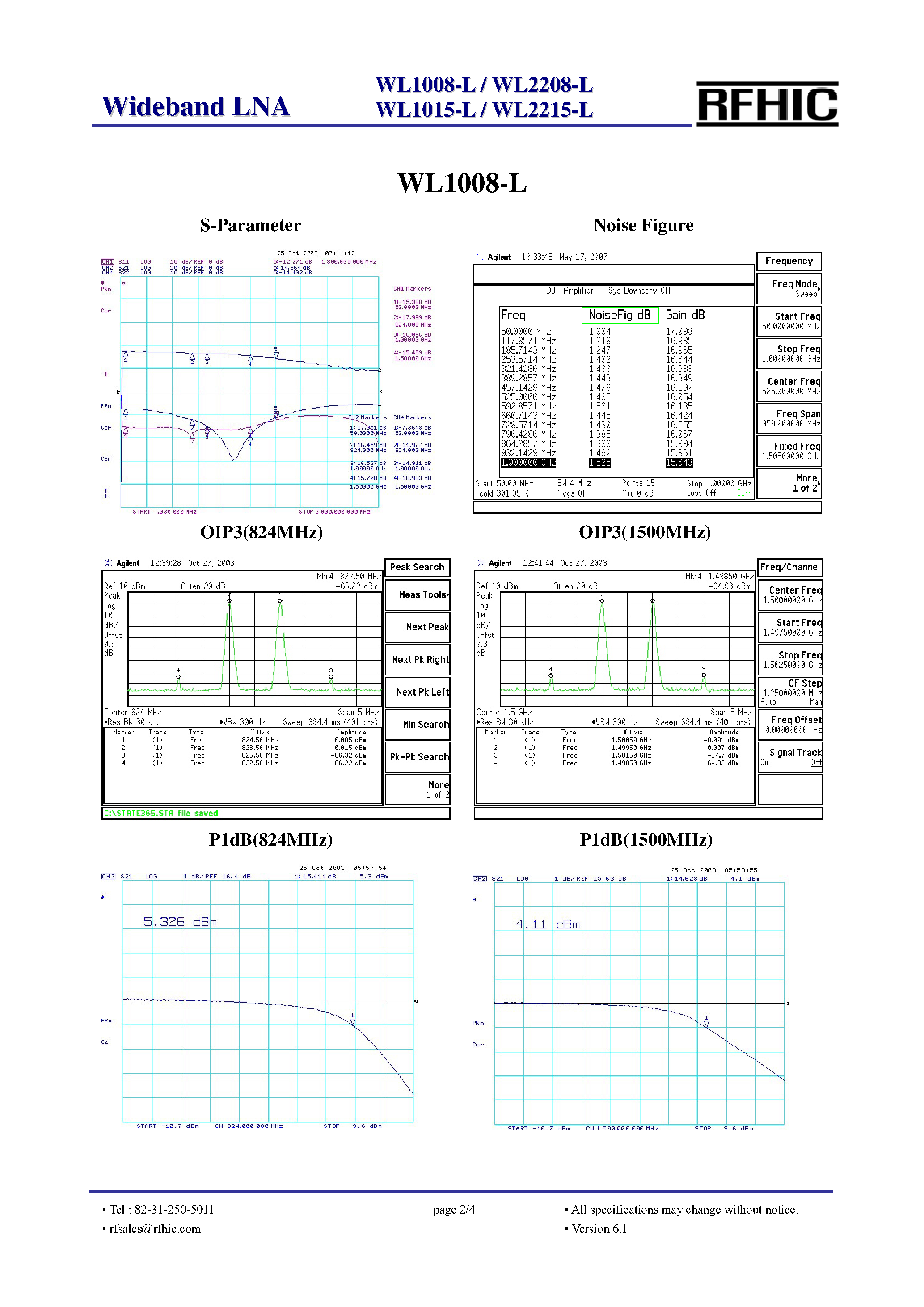 Datasheet WL2208-L - page 2