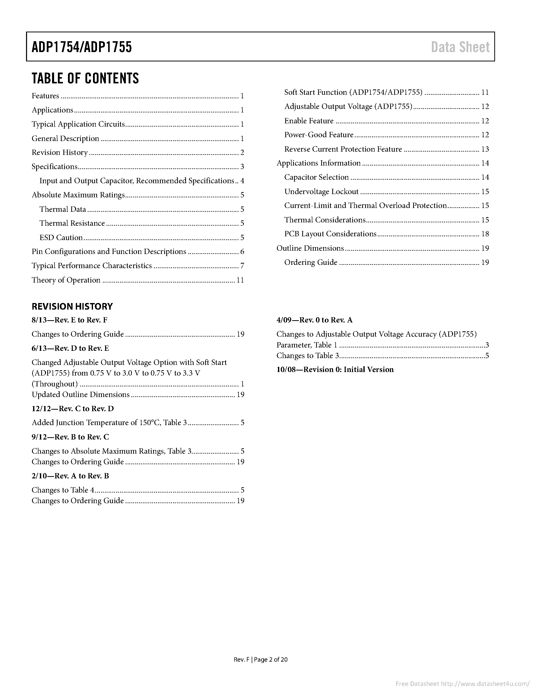 Datasheet ADP1754 - page 2