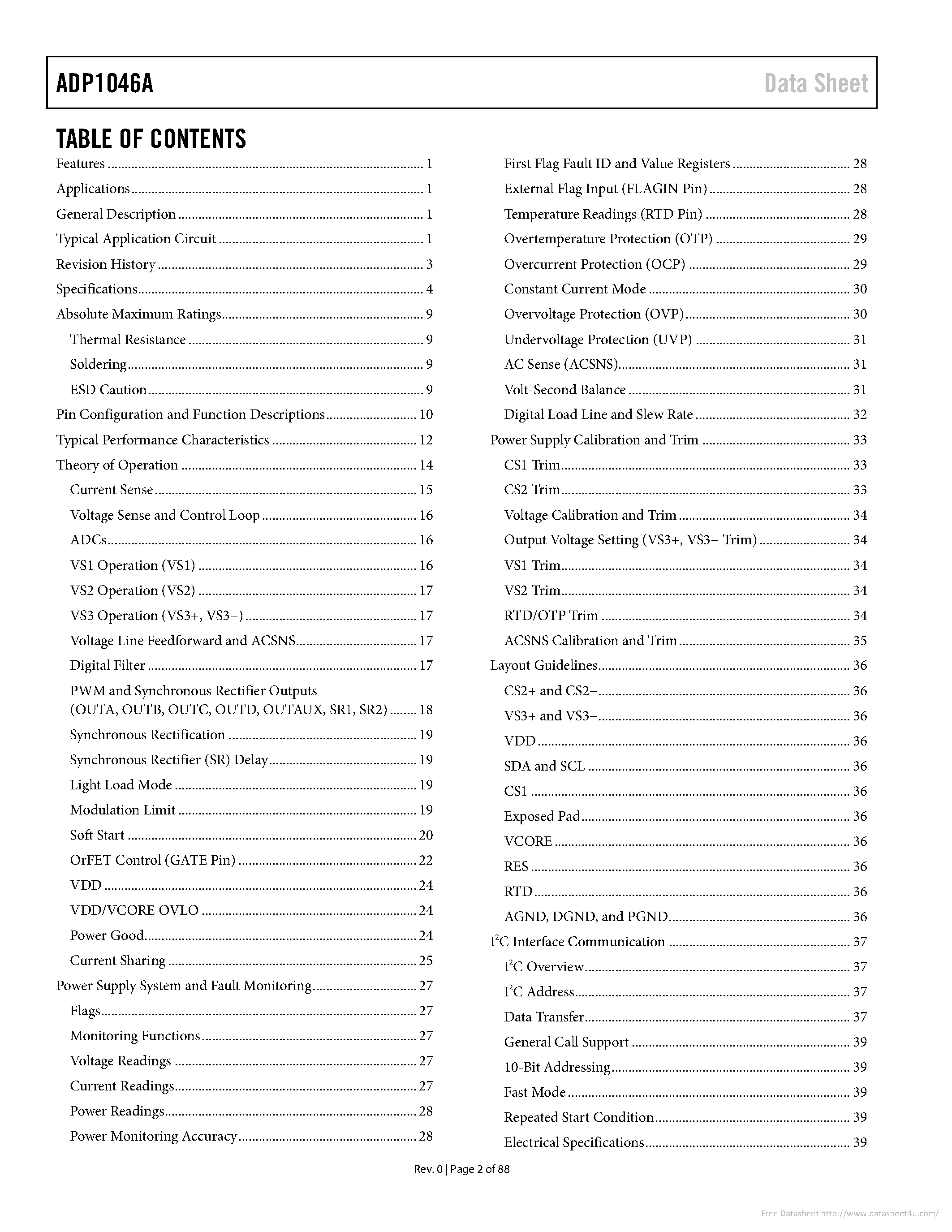 Datasheet ADP1046A - page 2