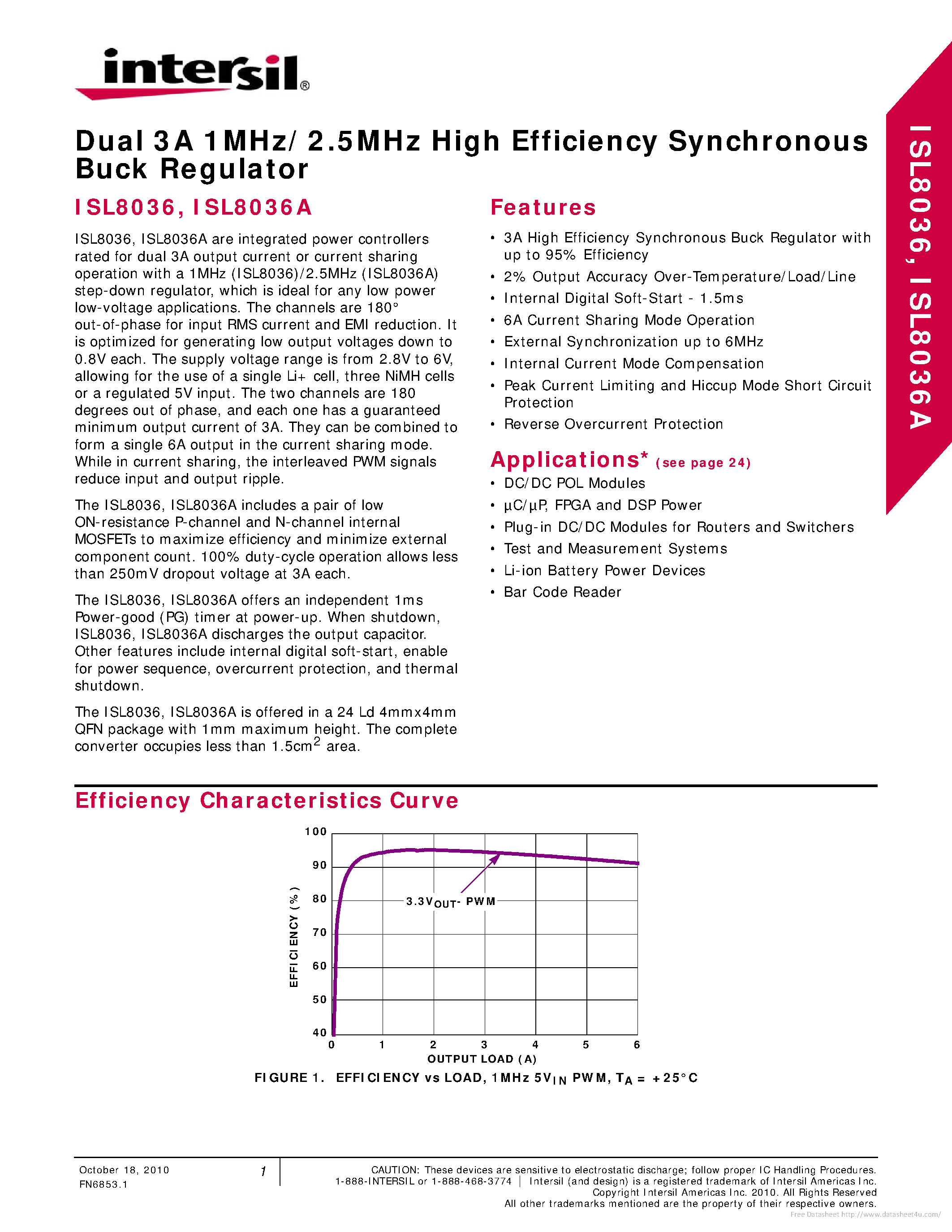 Datasheet ISL8036 - page 1