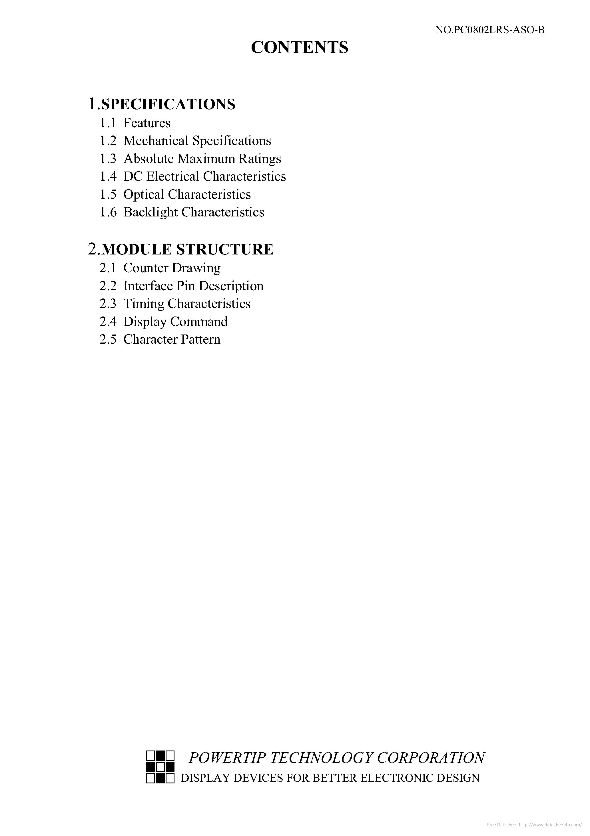 Datasheet PC0802LRS-ASO-B-SO - page 2