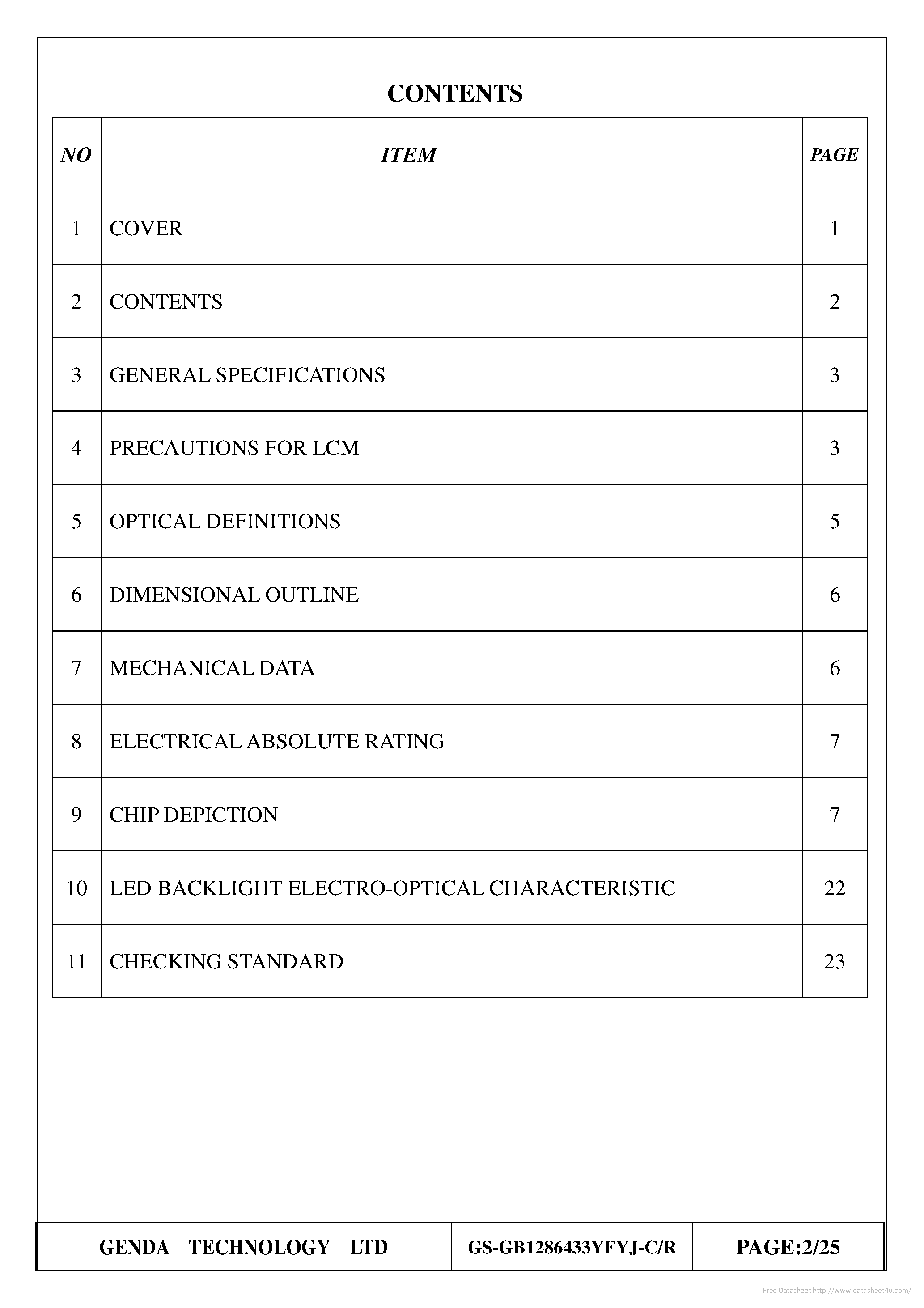 Datasheet GS-GB1286433YFYJ-C - page 2