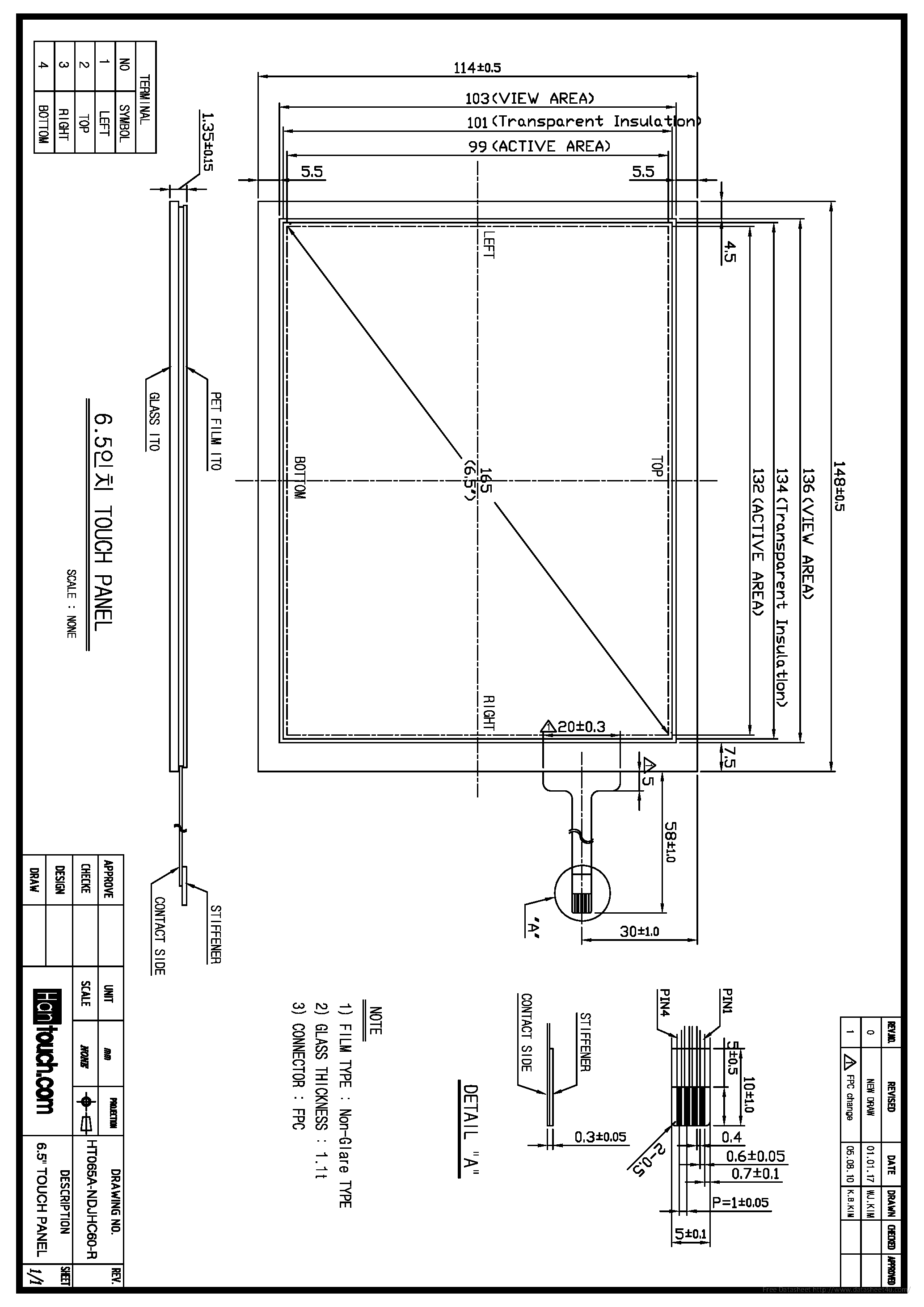 Datasheet HT065A-NDJHC60-R - page 1