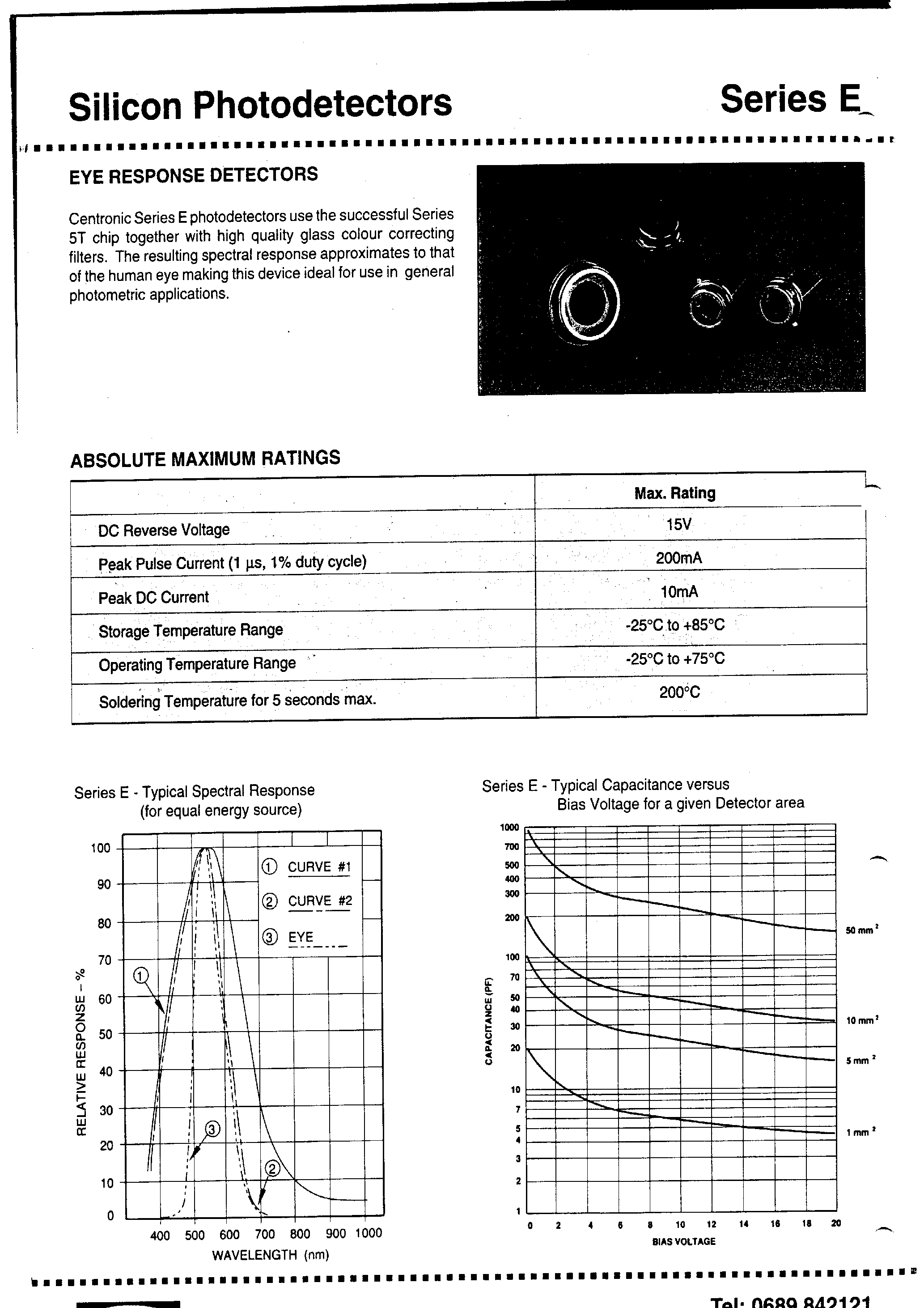 Datasheet OSD1-E - page 1