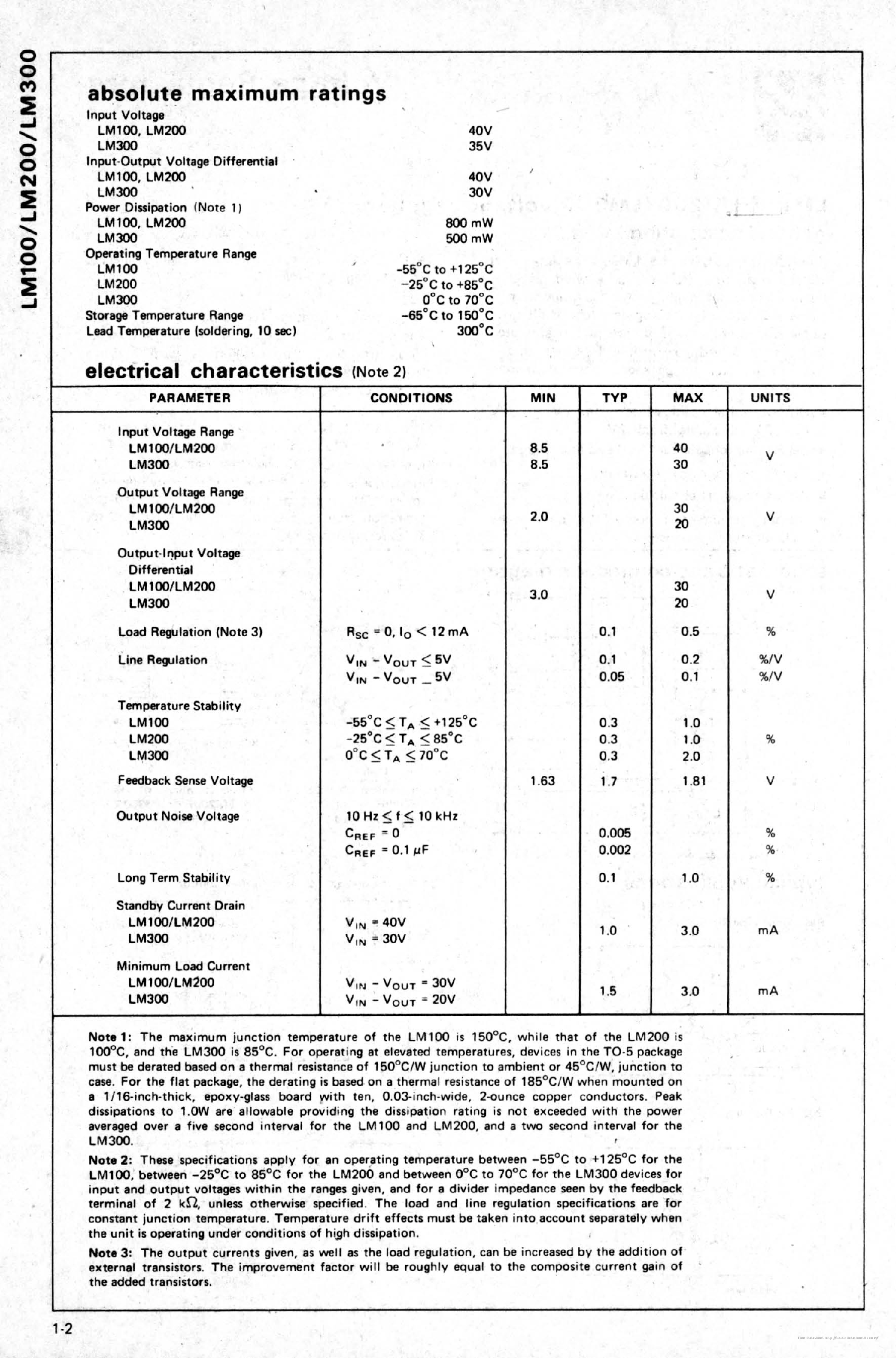 Datasheet LM200 - page 2