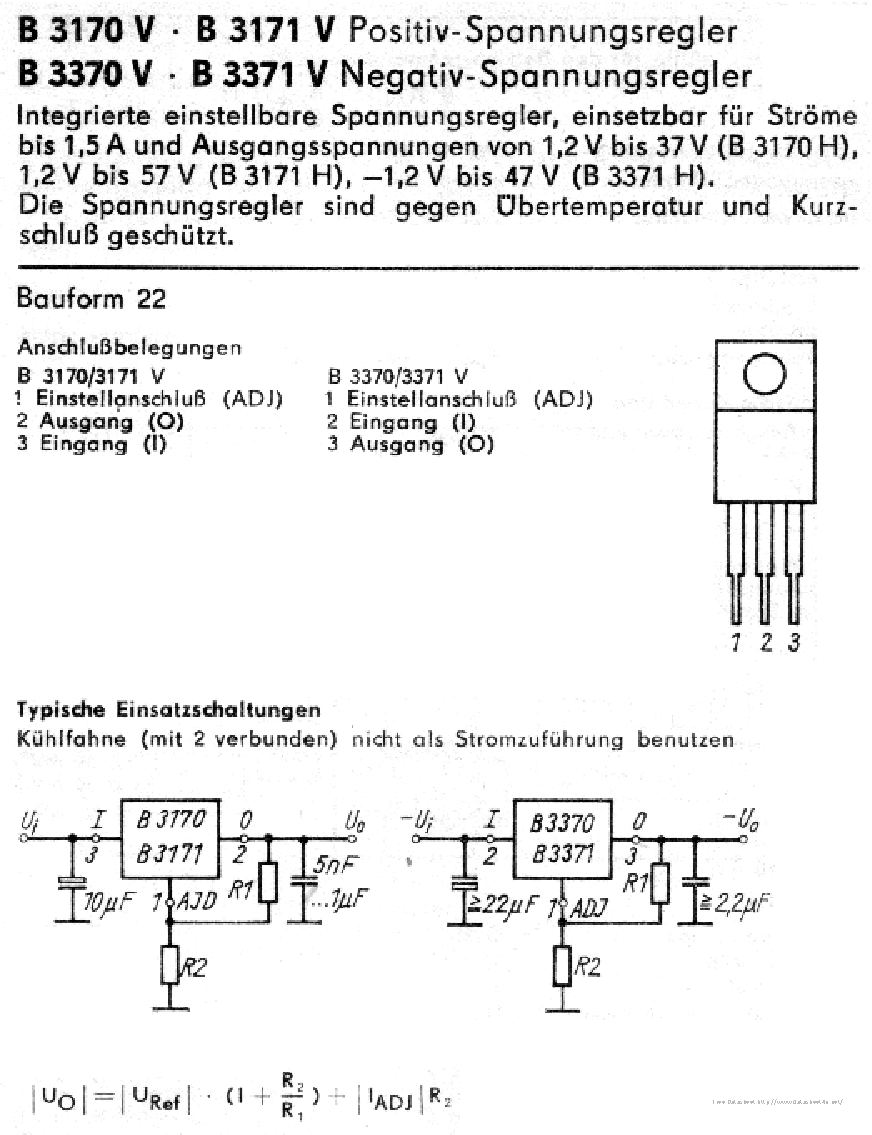 B3170v характеристики схема подключения