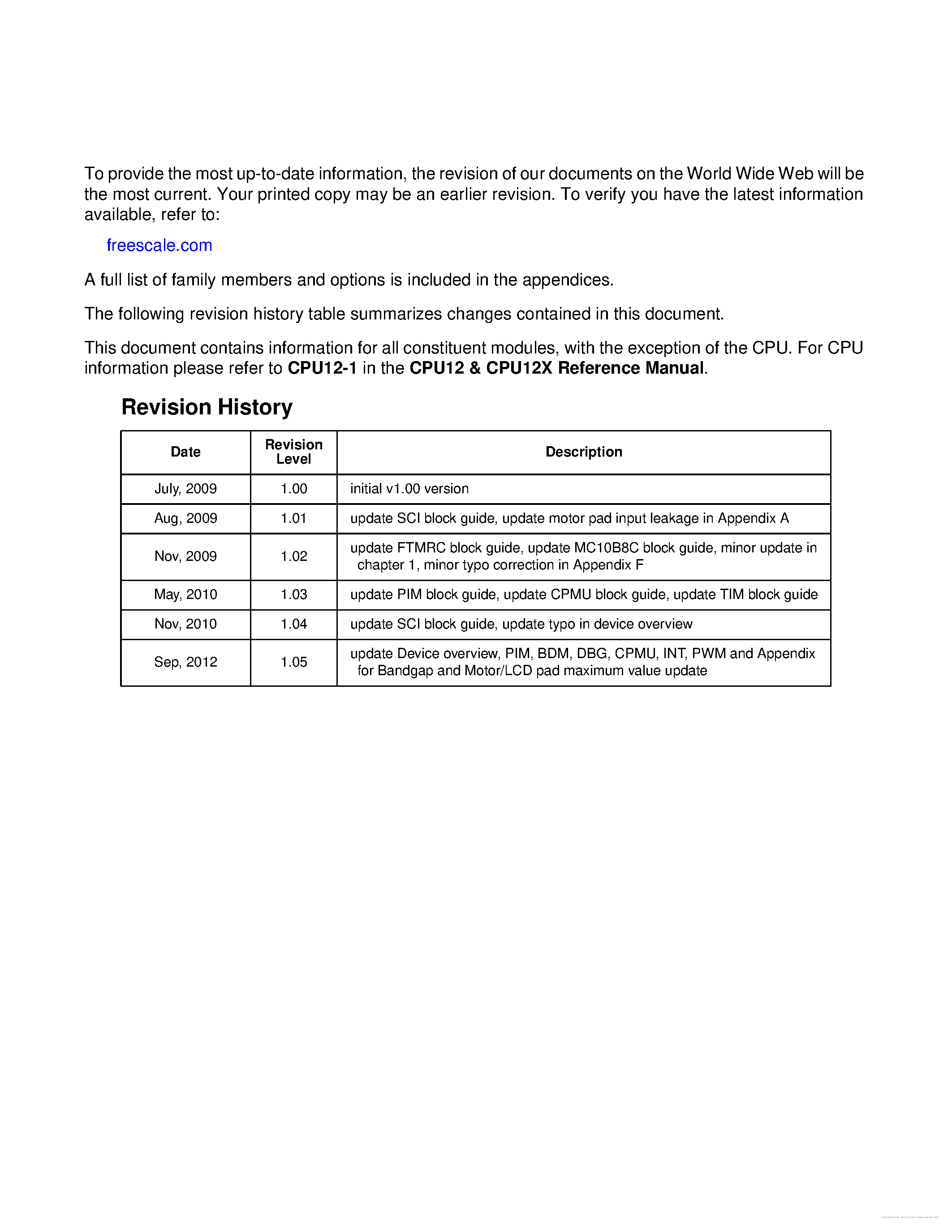 Datasheet MC9S12HY64 - page 2