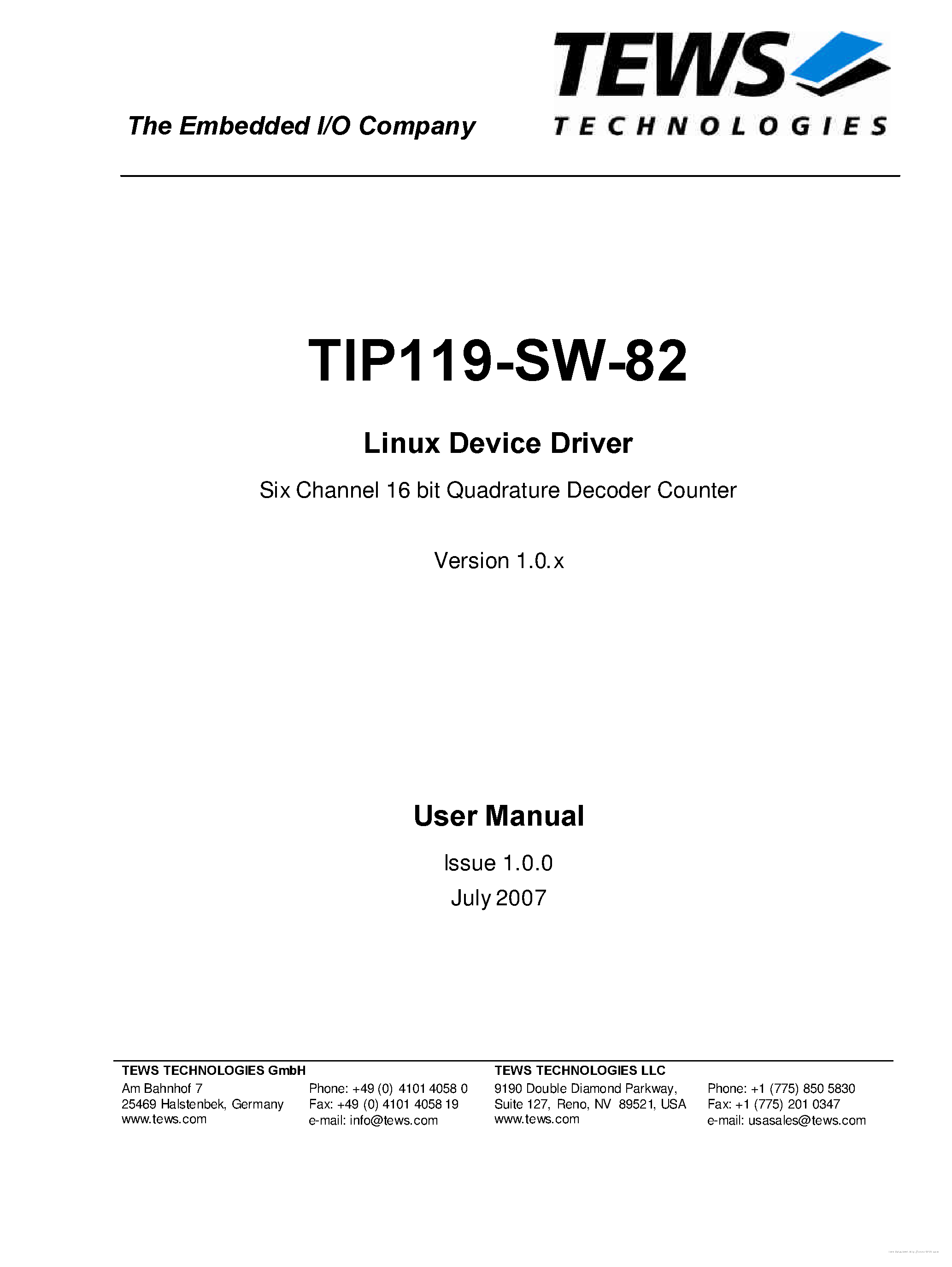 Datasheet TIP119-SW-82 - page 1