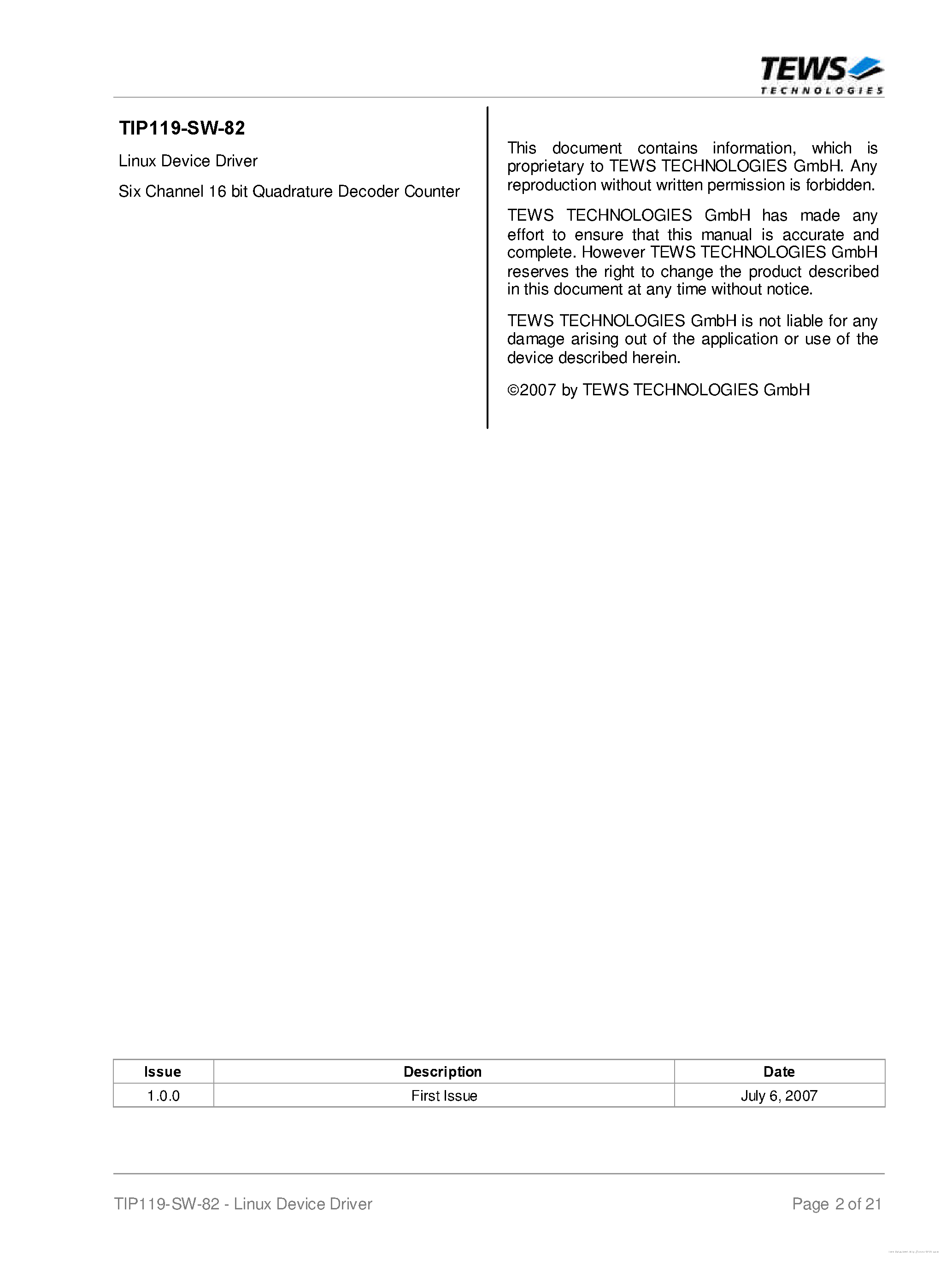 Datasheet TIP119-SW-82 - page 2