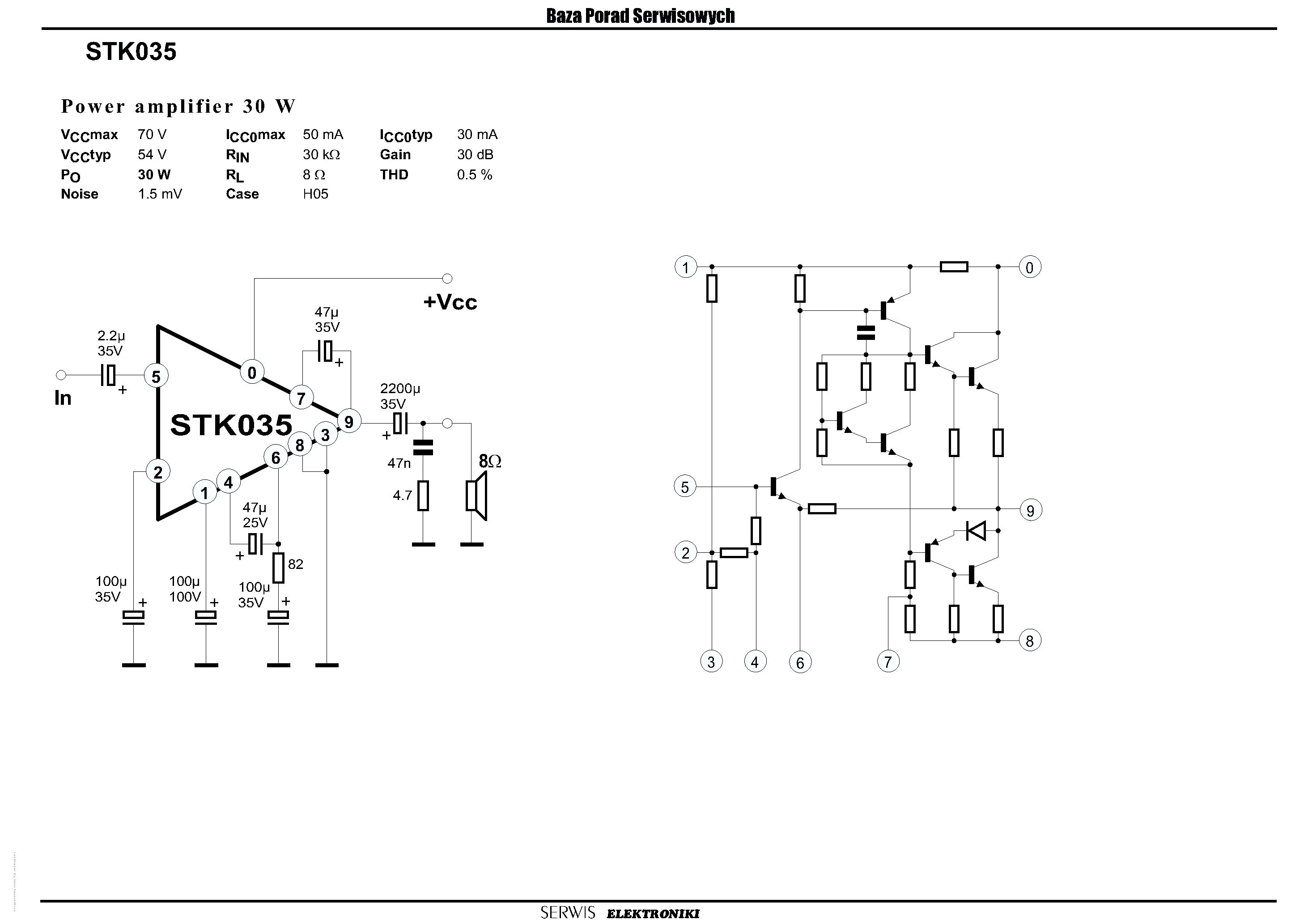 Datasheet STK035 - page 1