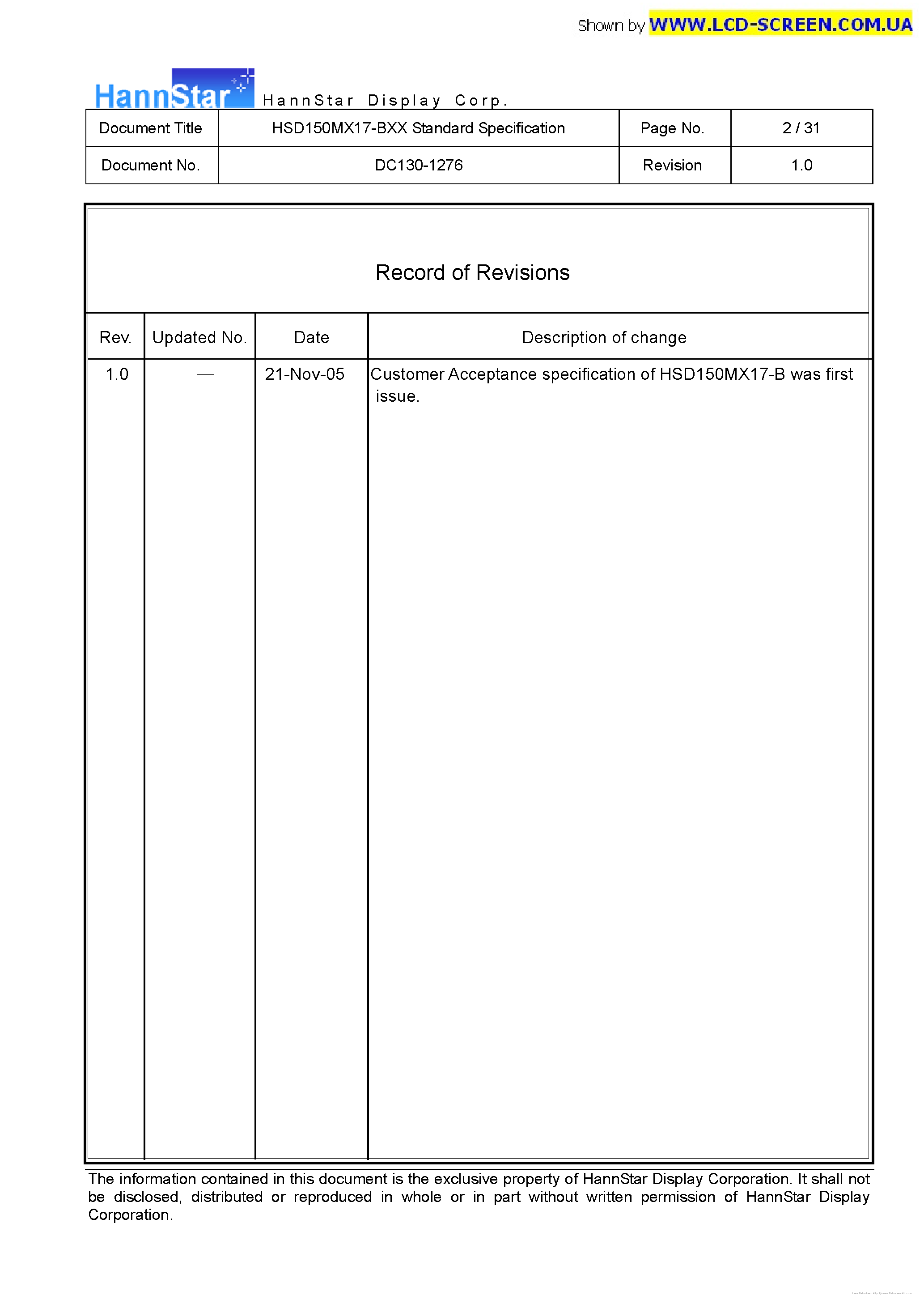 Datasheet HSD150MX17-B - page 2