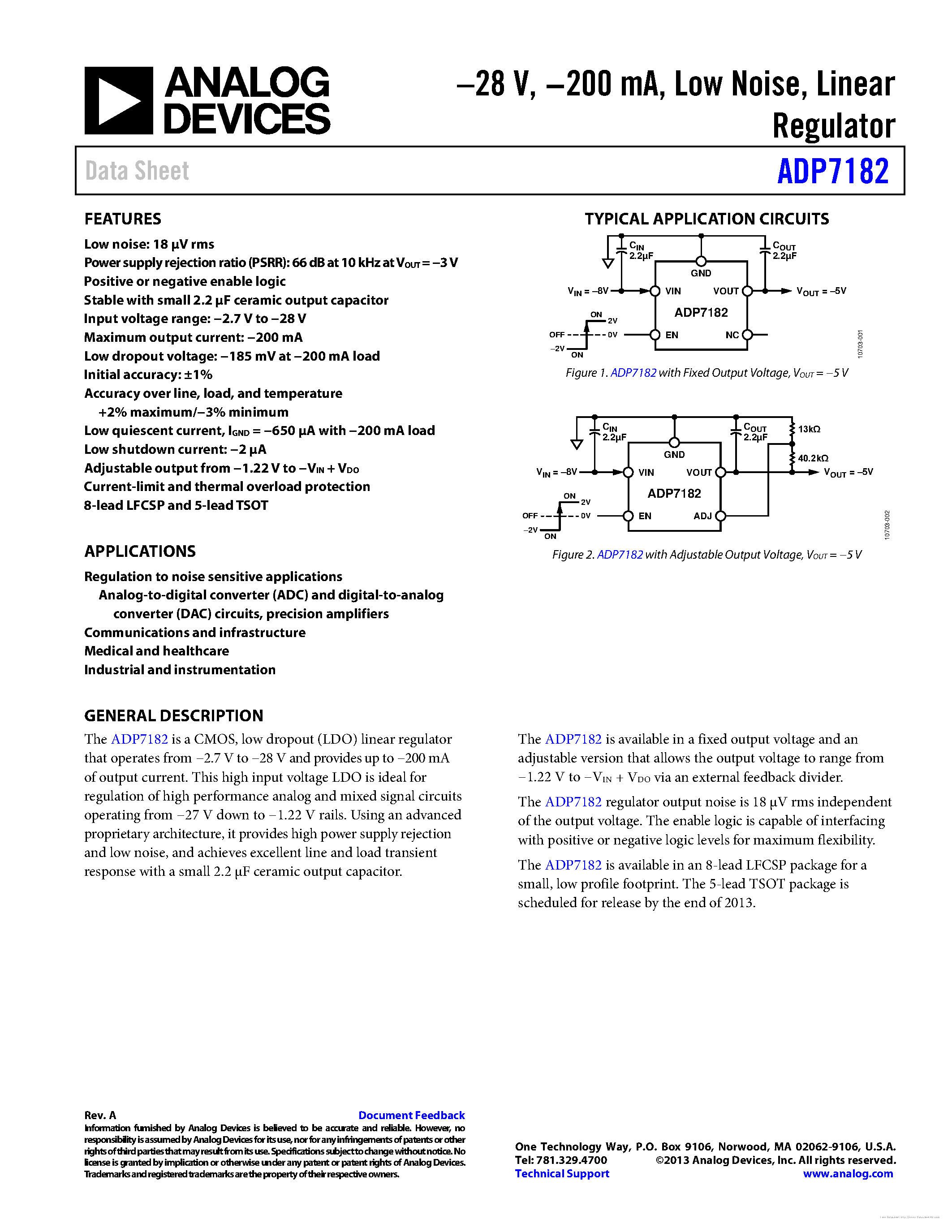 Datasheet ADP7182 - page 1