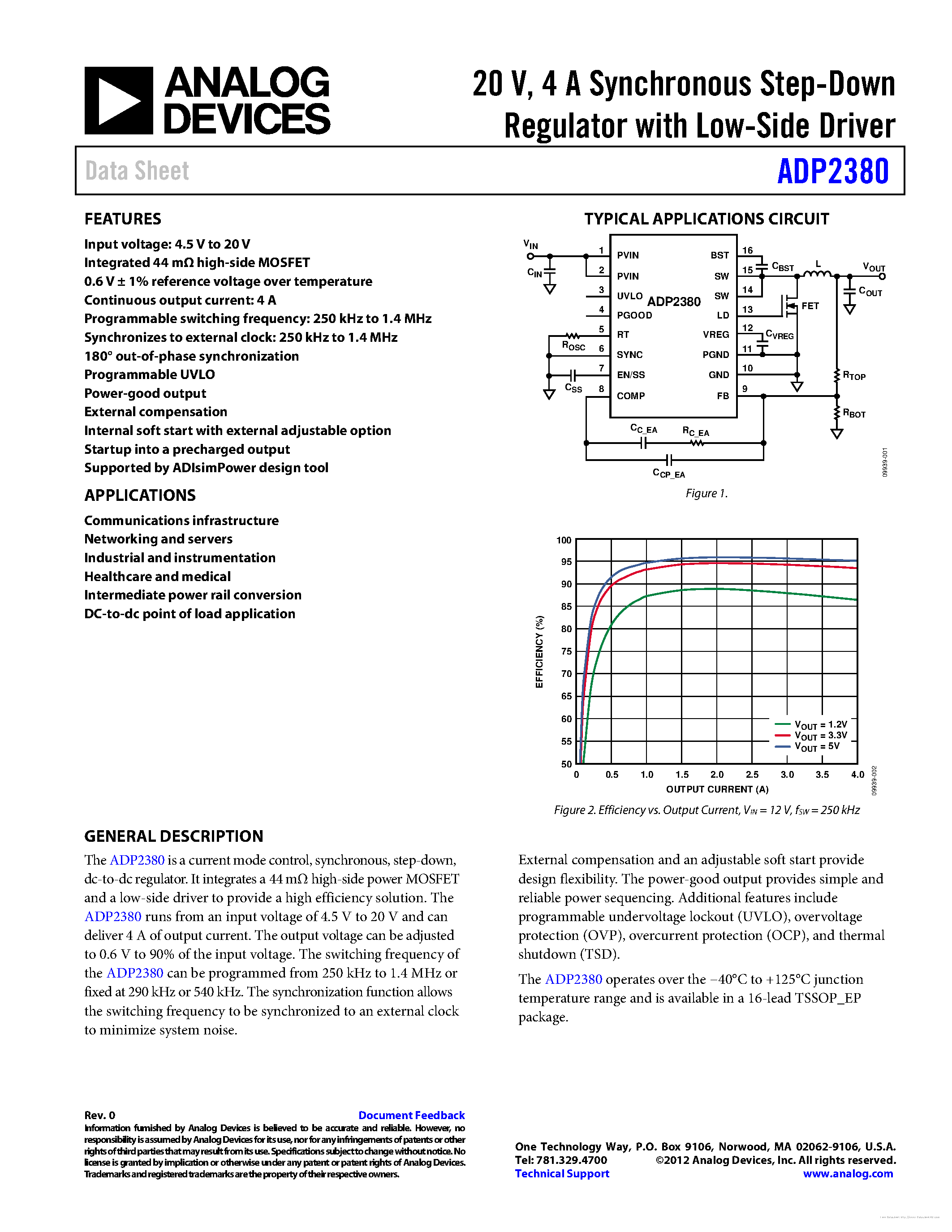 Datasheet ADP2380 - page 1