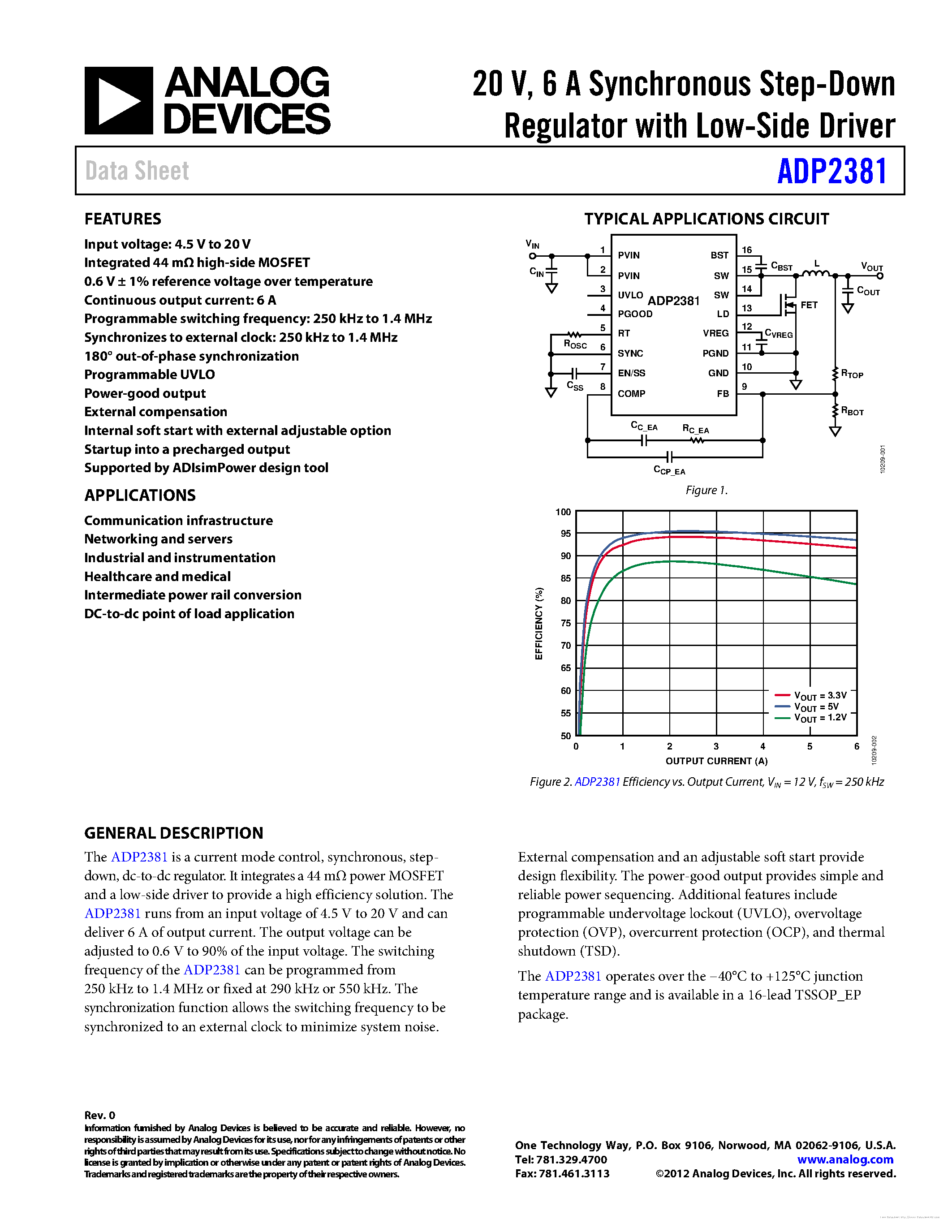 Datasheet ADP2381 - page 1