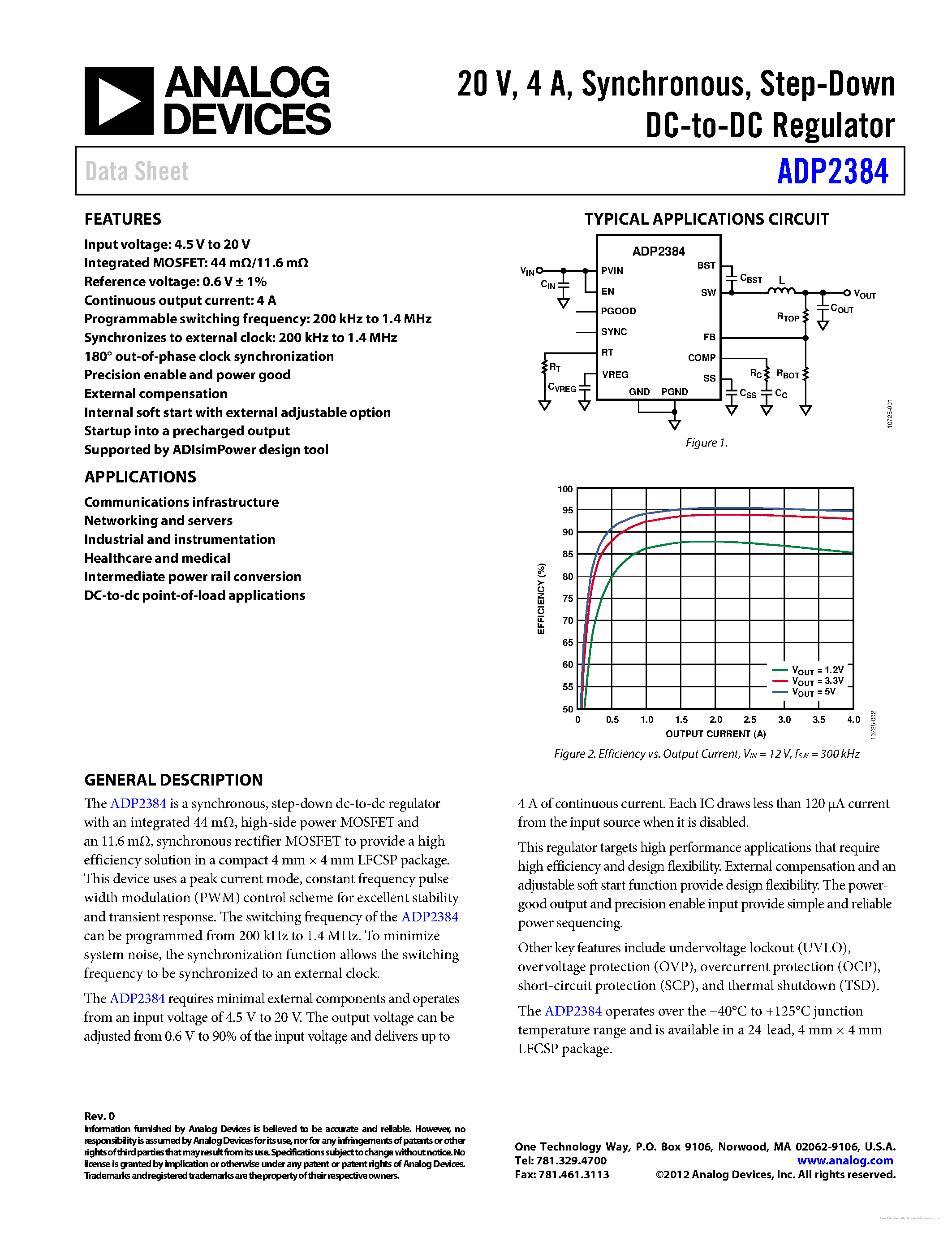 Datasheet ADP2384 - page 1