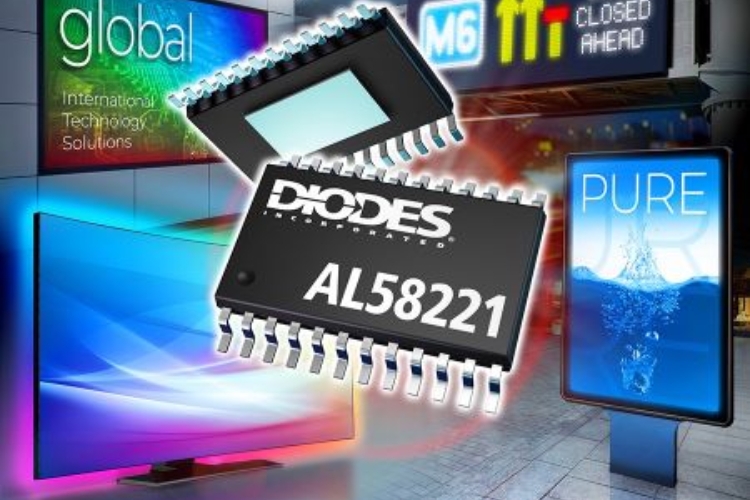 Diodes Incorporated Unveils AL58221: A High-Performance 12-Channel LED Driver for Superior Control and Display Quality